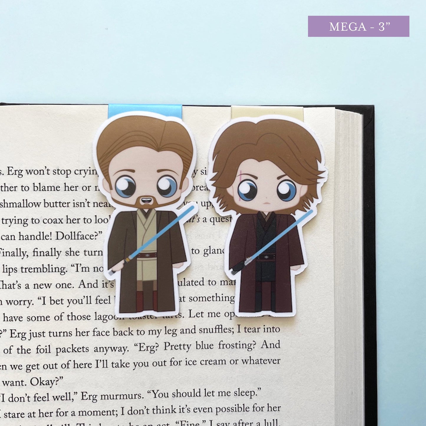 Space Wizards "Anakin & Obi-Wan Jedi Robes" Magnetic Bookmark Set