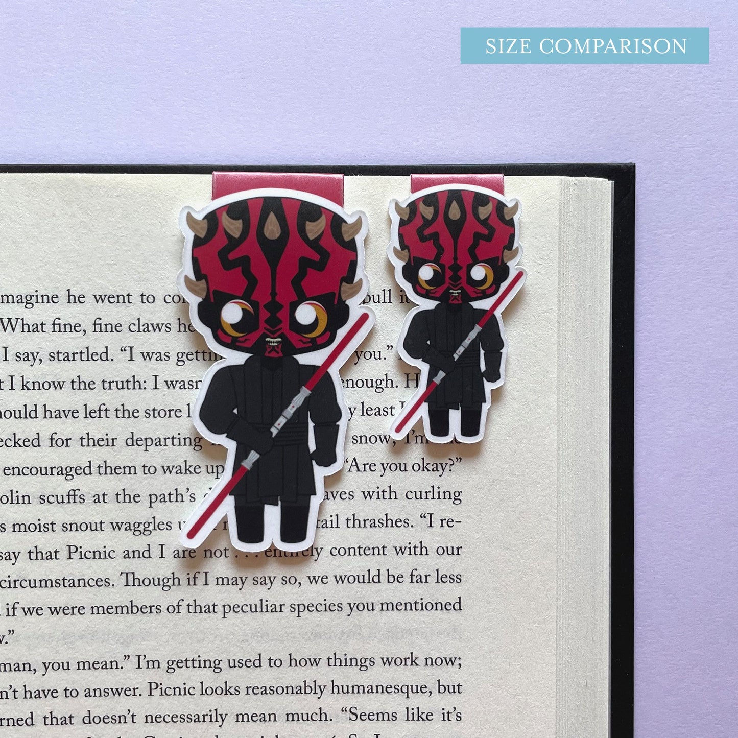 Space Wizards "Obi-Wan & Maul" Magnetic Bookmark Set
