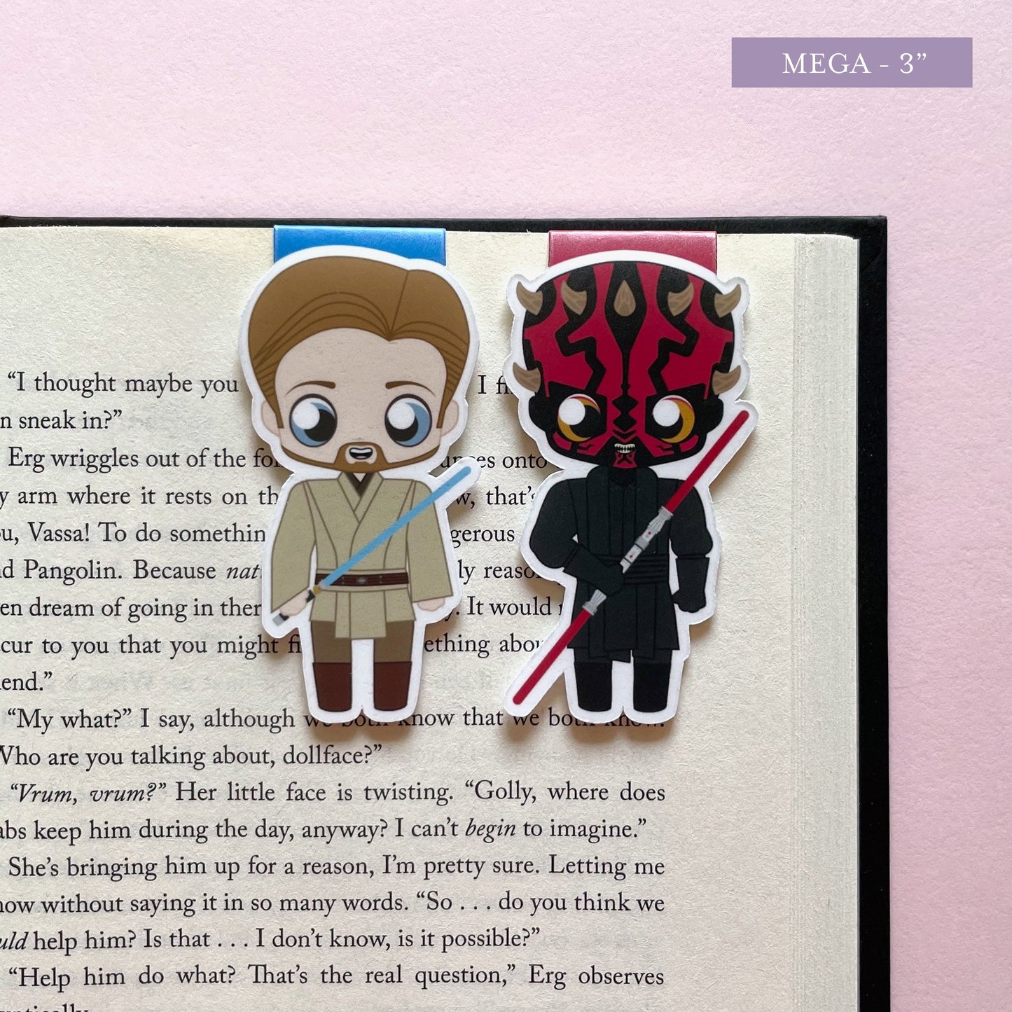 Space Wizards "Obi-Wan & Maul" Magnetic Bookmark Set