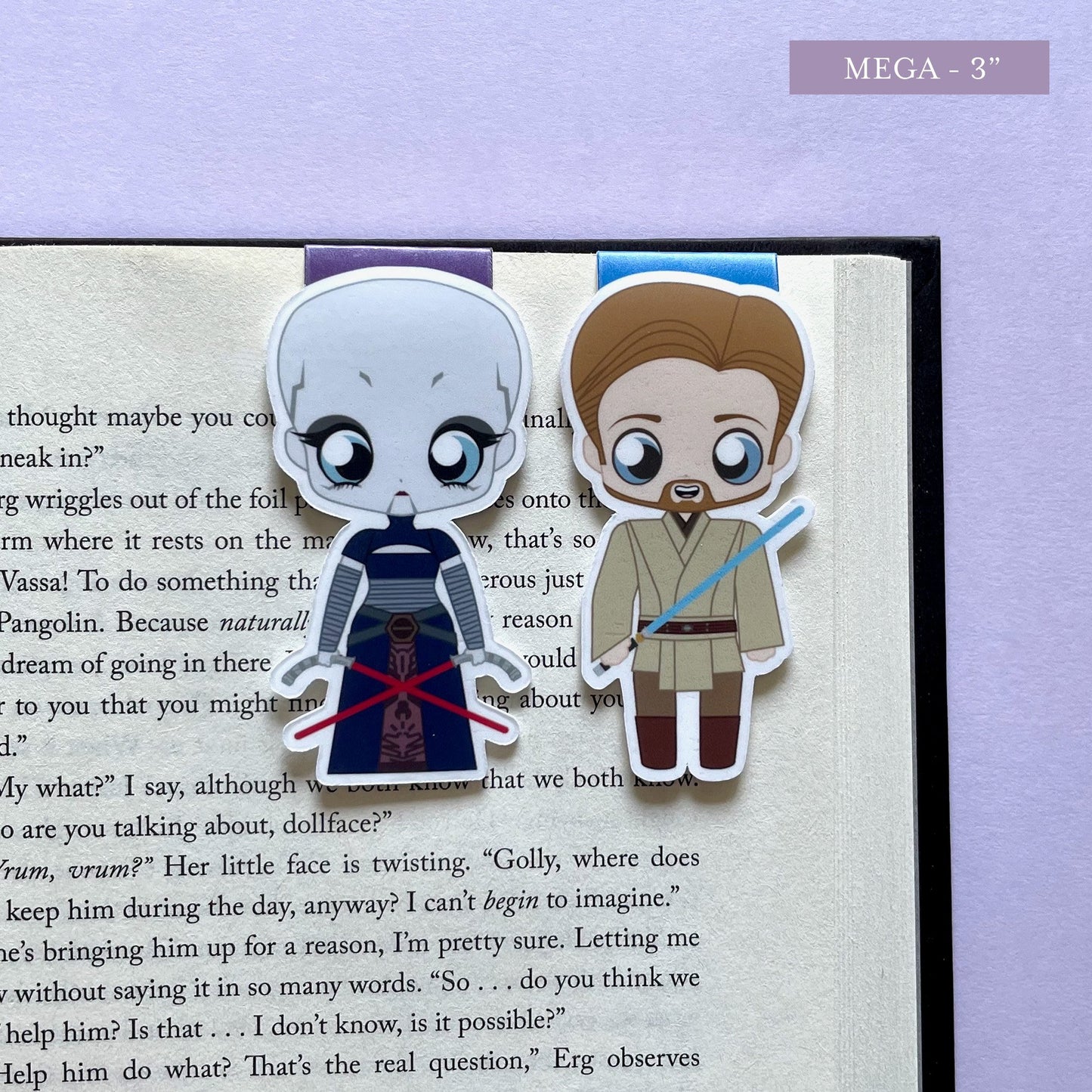 Magnetisches Lesezeichen-Set „Obi-Wan & Ventress“ von Space Wizards