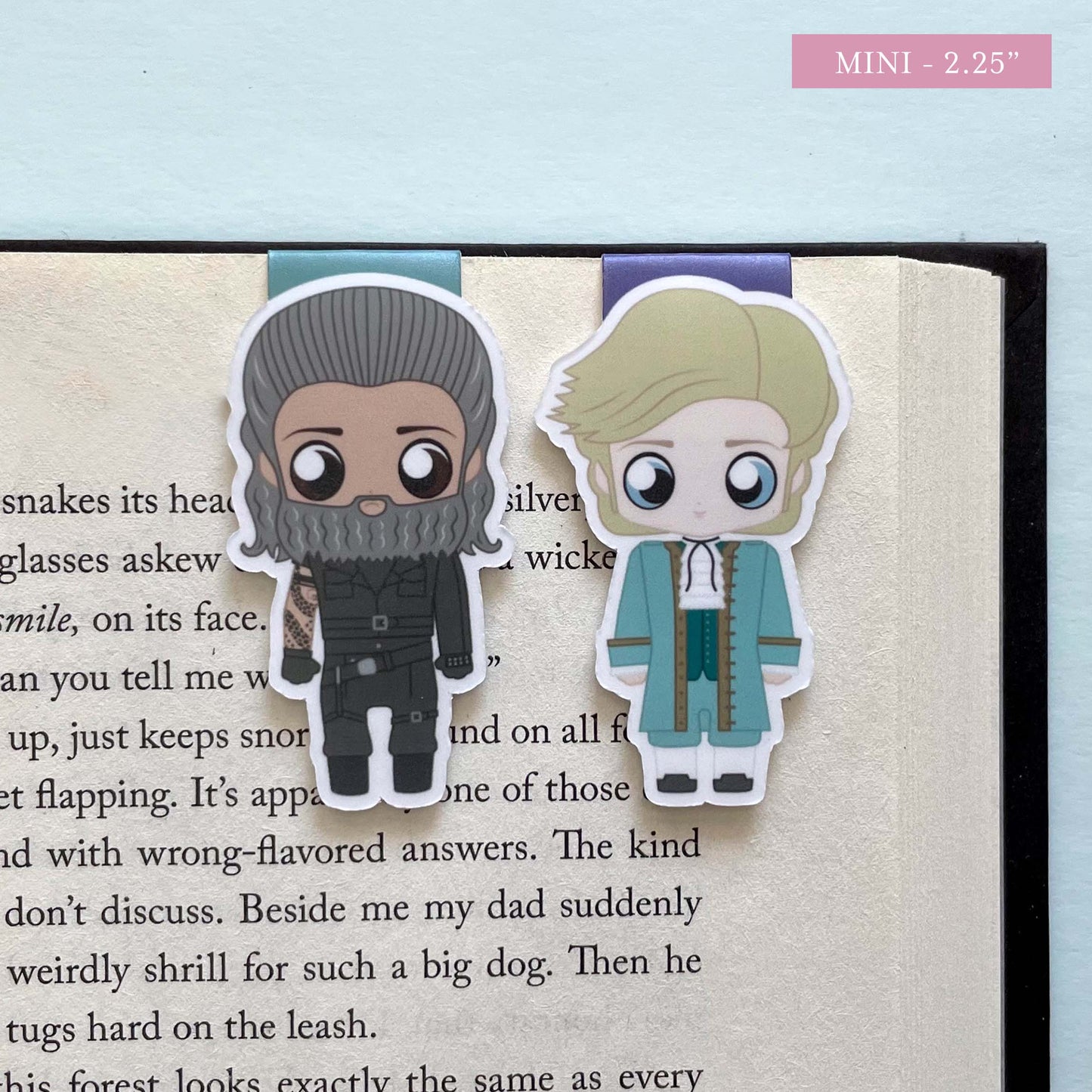 Stede Bonnet & Edward Blackbeard Teach "Pirates" Magnetic Bookmark Set