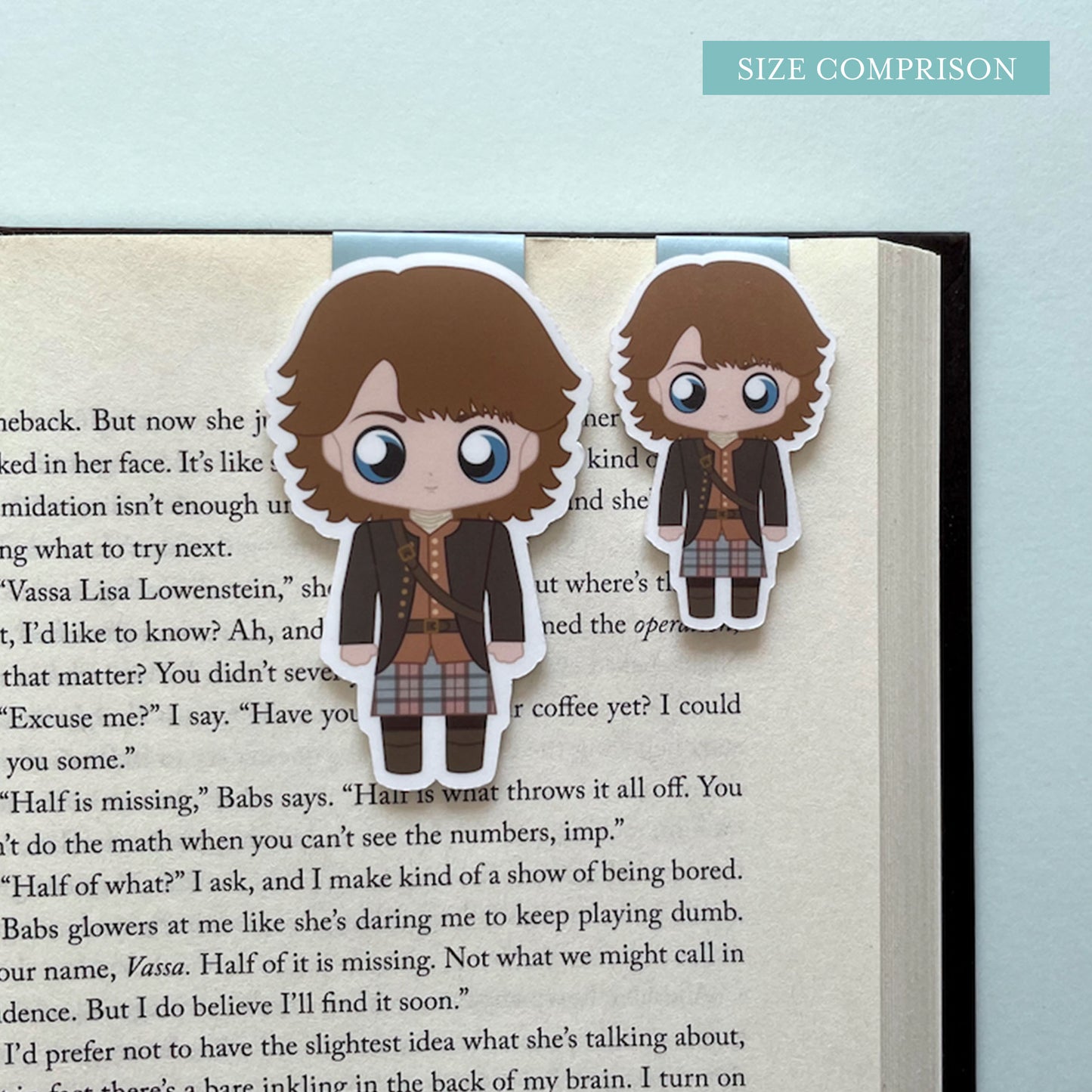 Claire and Jamie Fraser Magnetic Bookmark Set