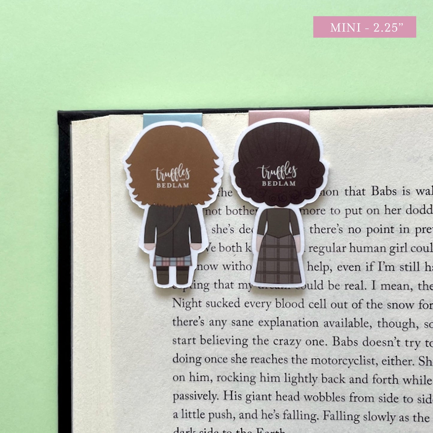 Claire and Jamie Fraser Magnetic Bookmark Set