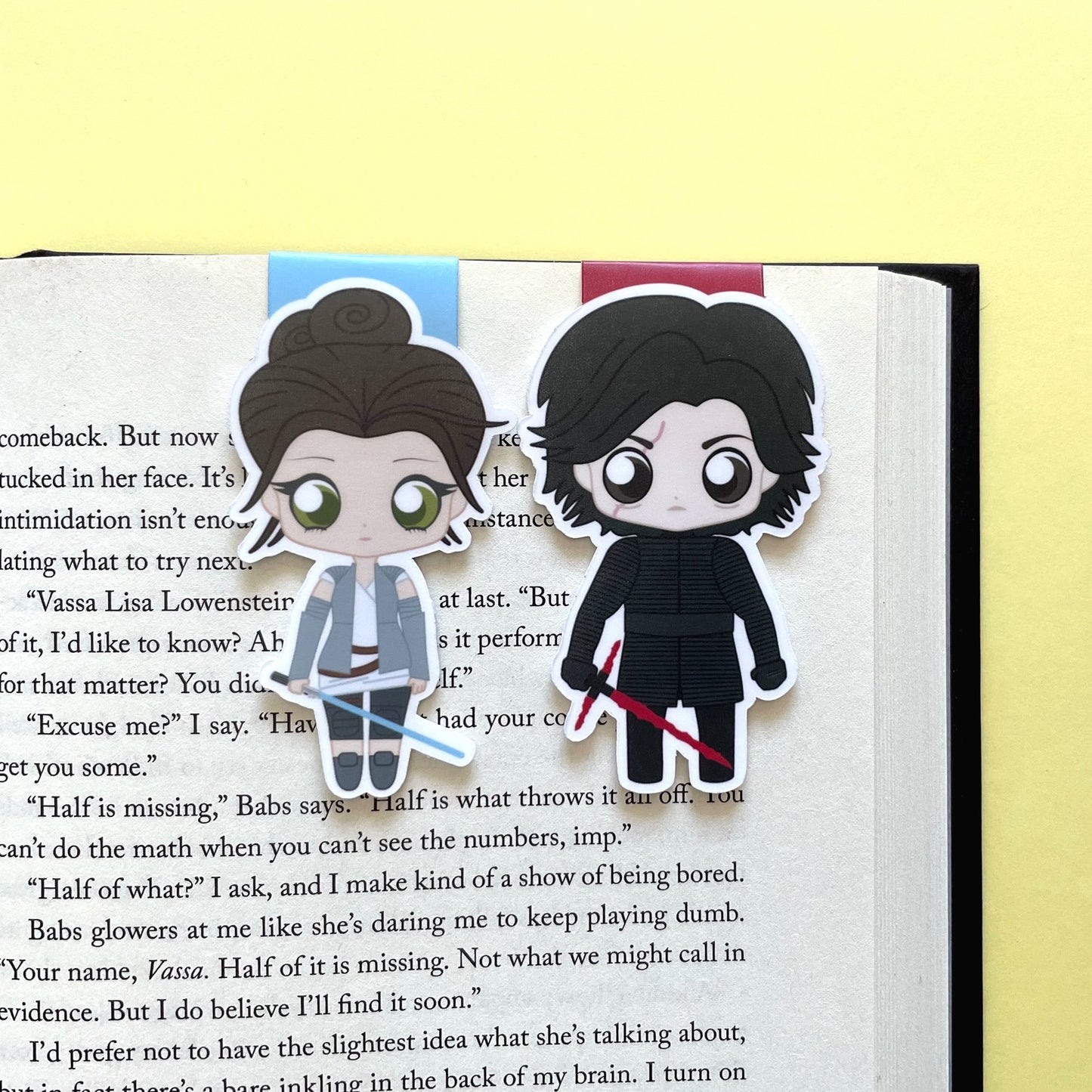 Space Wizards TLJ Rey & Kylo Ren "Reylo" Magnetic Bookmark Set (Standard)