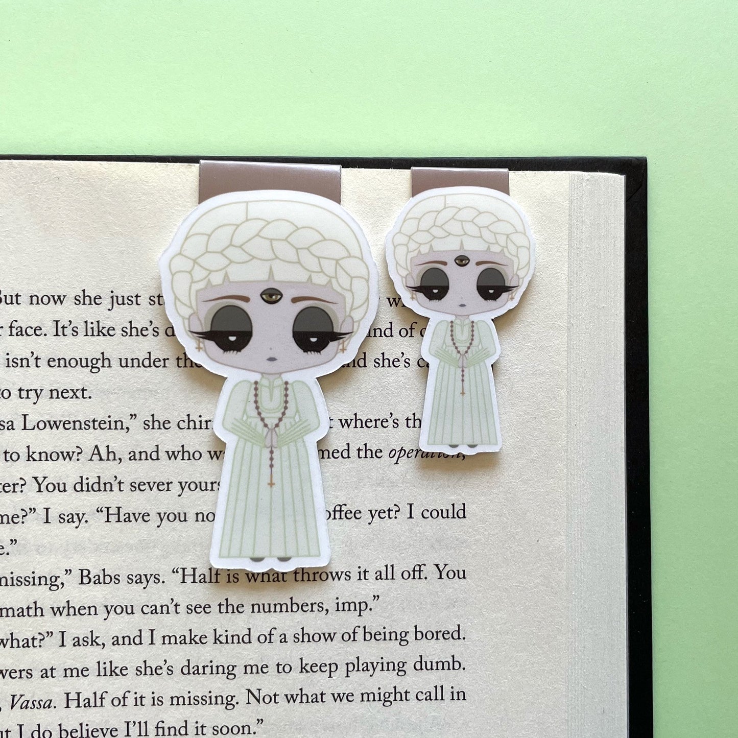 Gods-touched Nadya Lepteva Magnetic Bookmark, inspired by Something Dark and Holy