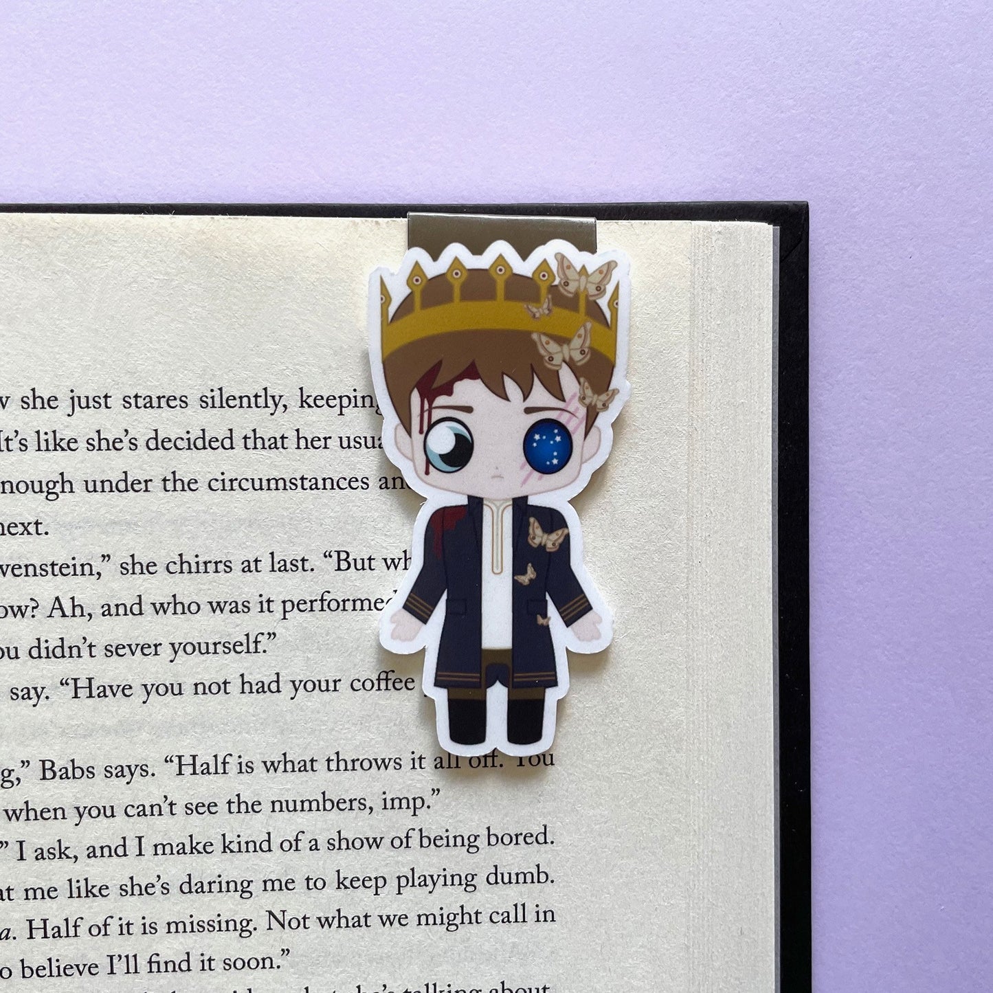 Gods-touched Serafin Magnetic Bookmark, inspired by Something Dark and Holy
