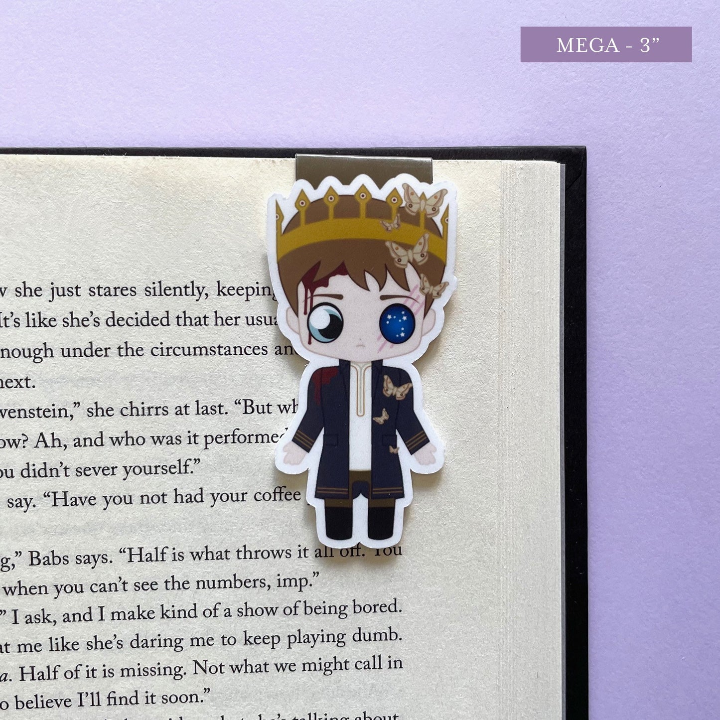 Gods-touched Serafin Magnetic Bookmark, inspired by Something Dark and Holy
