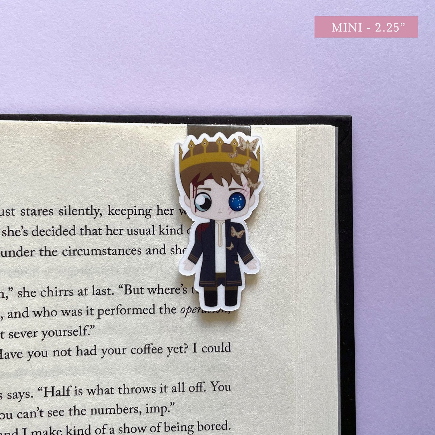 Gods-touched Serafin Magnetic Bookmark, inspired by Something Dark and Holy