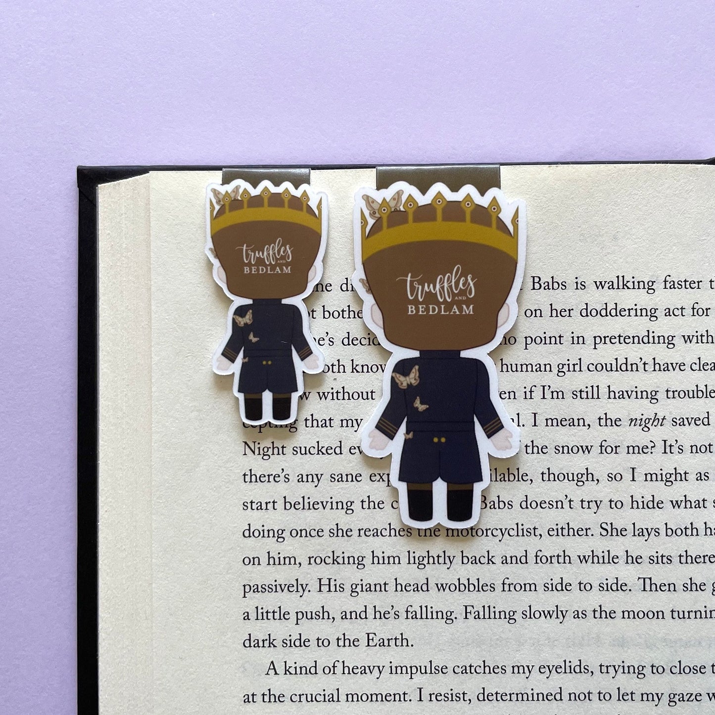 Gods-touched Serafin Magnetic Bookmark, inspired by Something Dark and Holy