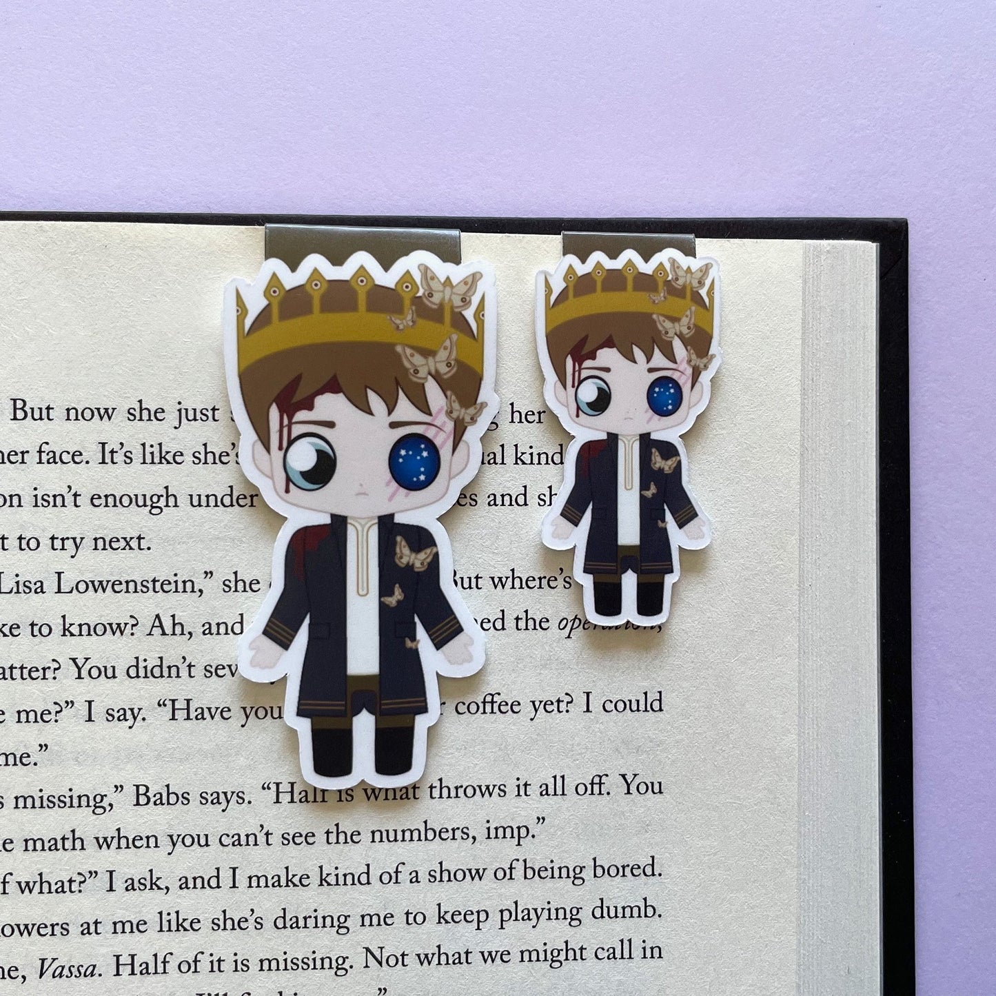 Gods-touched Serafin Magnetic Bookmark, inspired by Something Dark and Holy