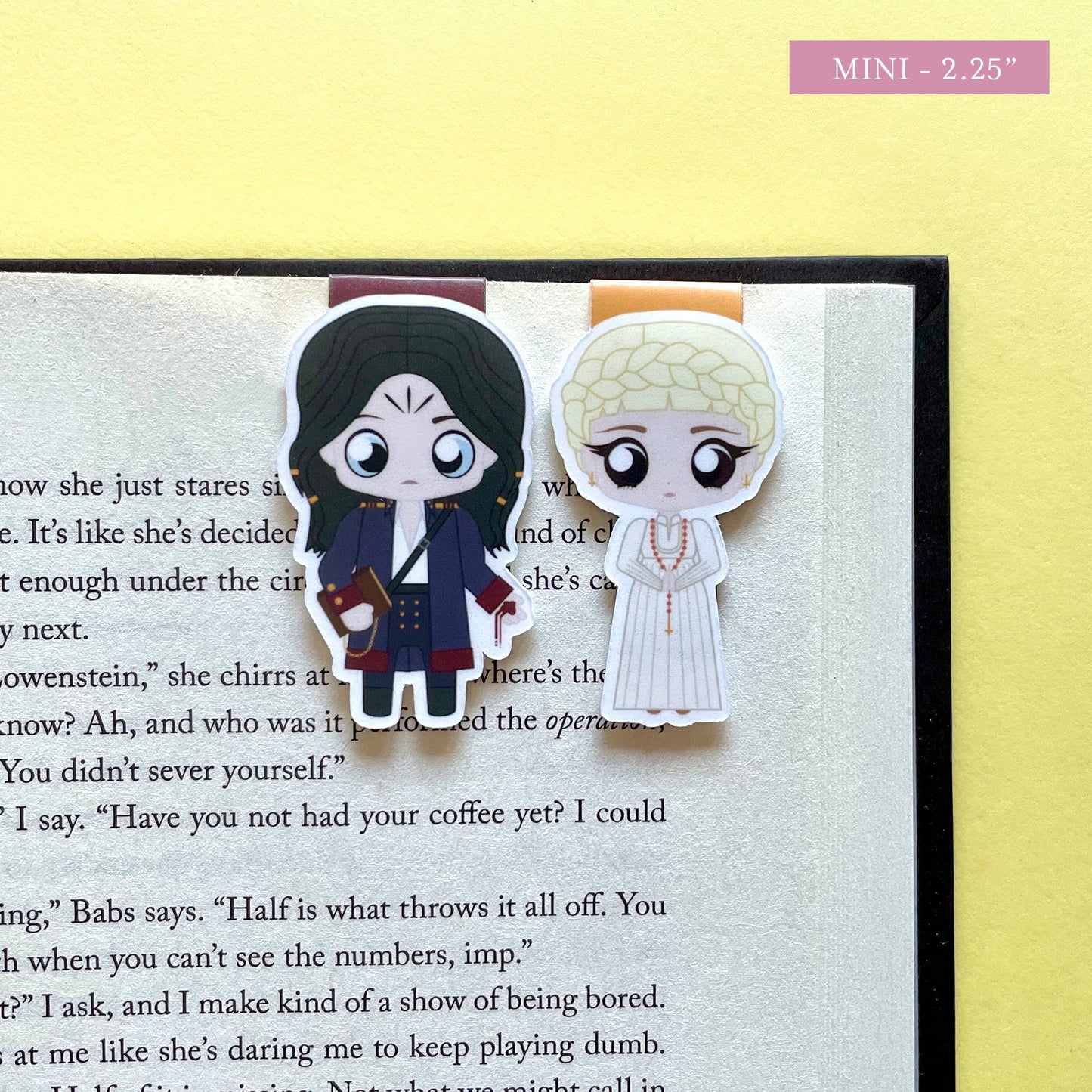Something Dark and Holy Nadya and Malachiasz Magnetic Bookmark Set