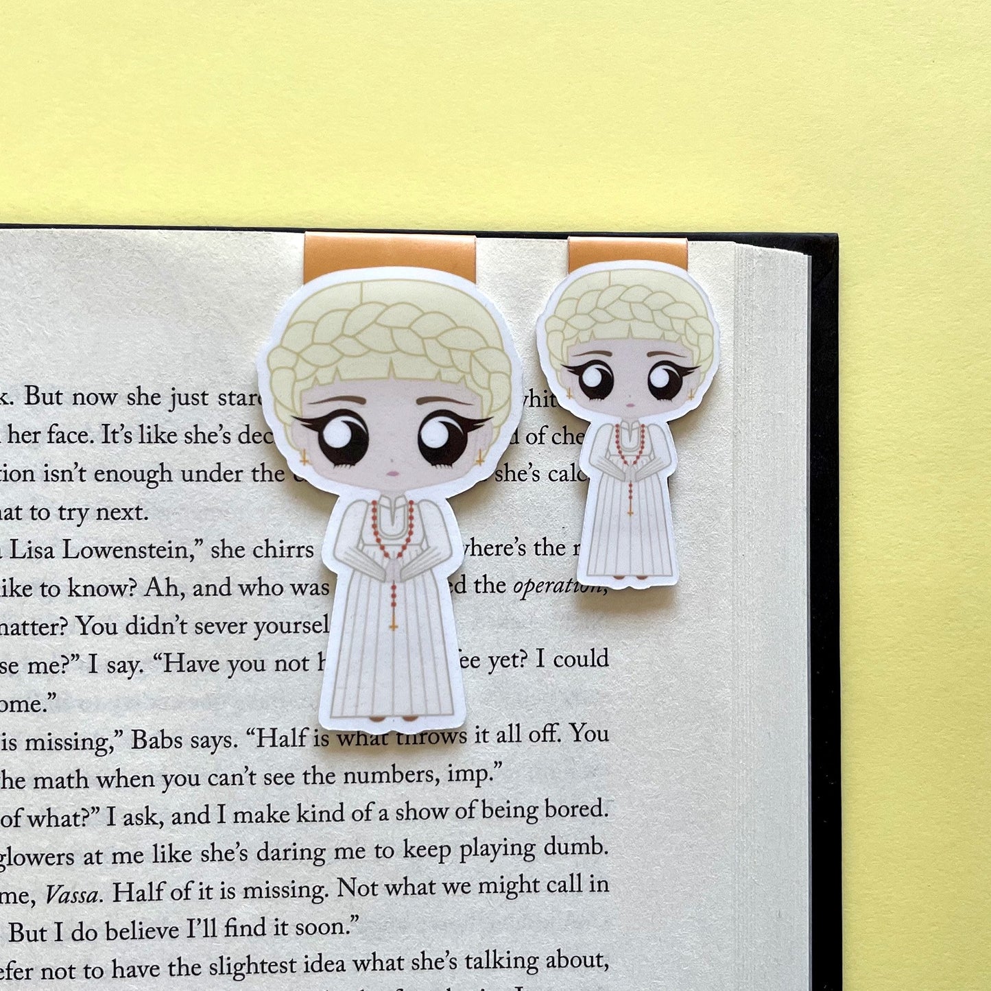 Nadya Lepteva Magnetic Bookmark, inspired by Something Dark and Holy