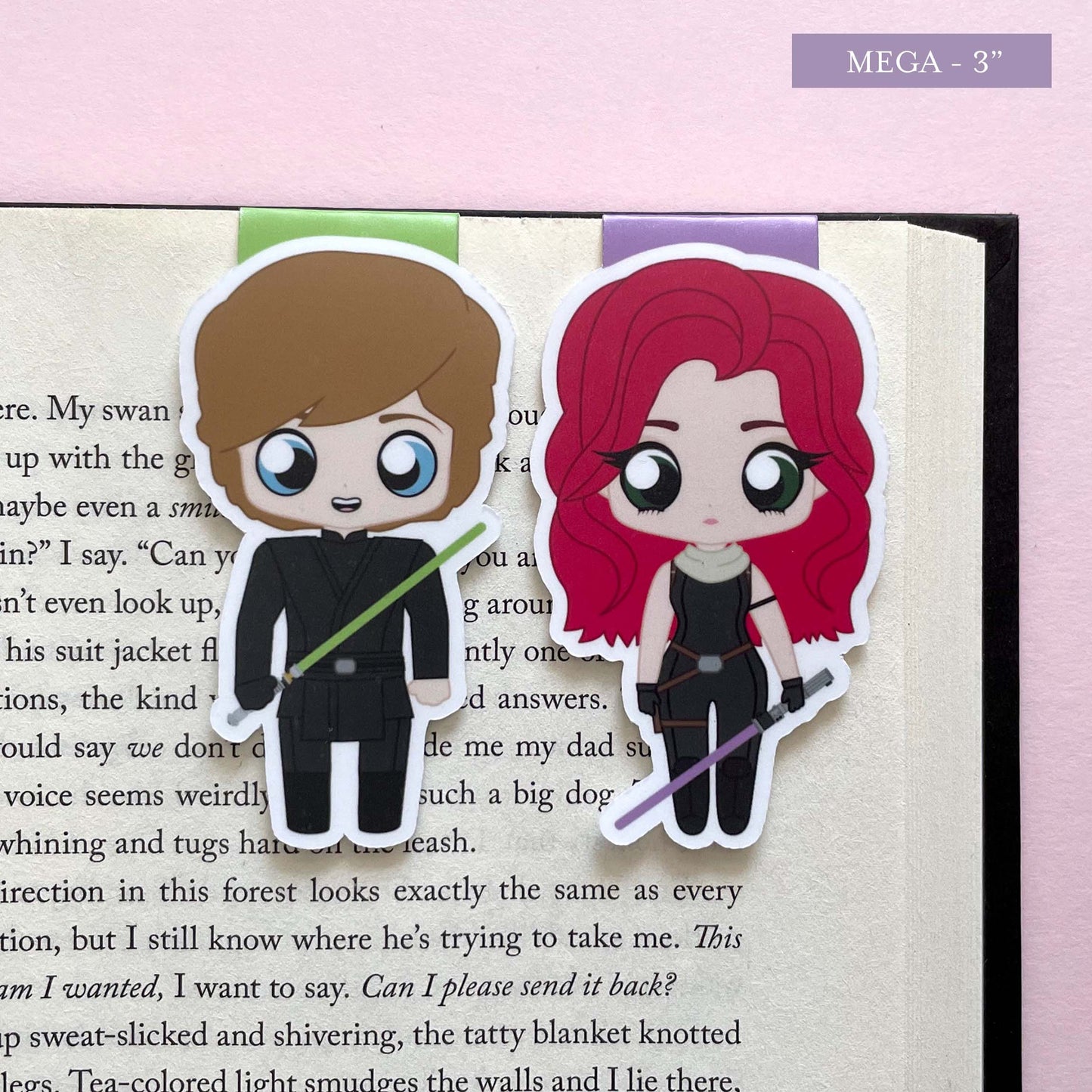 Luke Skywalker & Mara Jade "Legends" Magnetic Bookmark Set