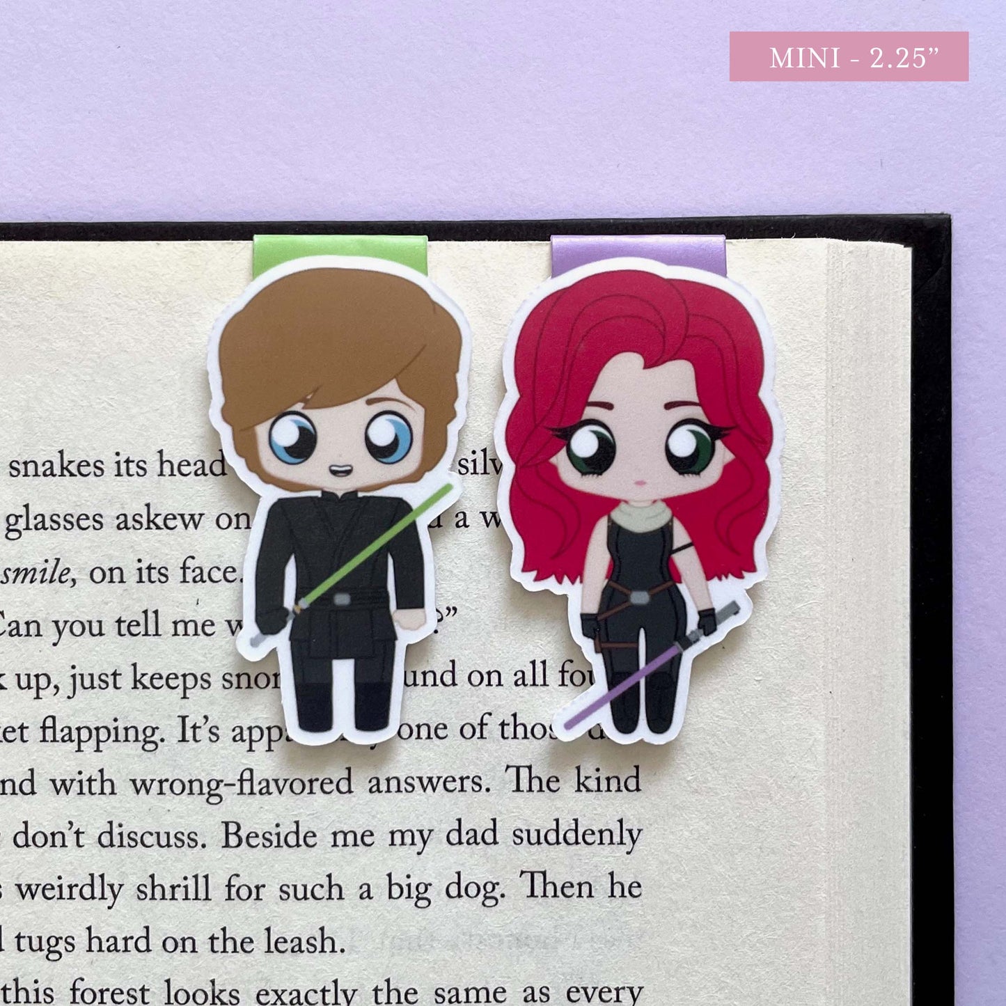 Luke Skywalker & Mara Jade "Legends" Magnetic Bookmark Set