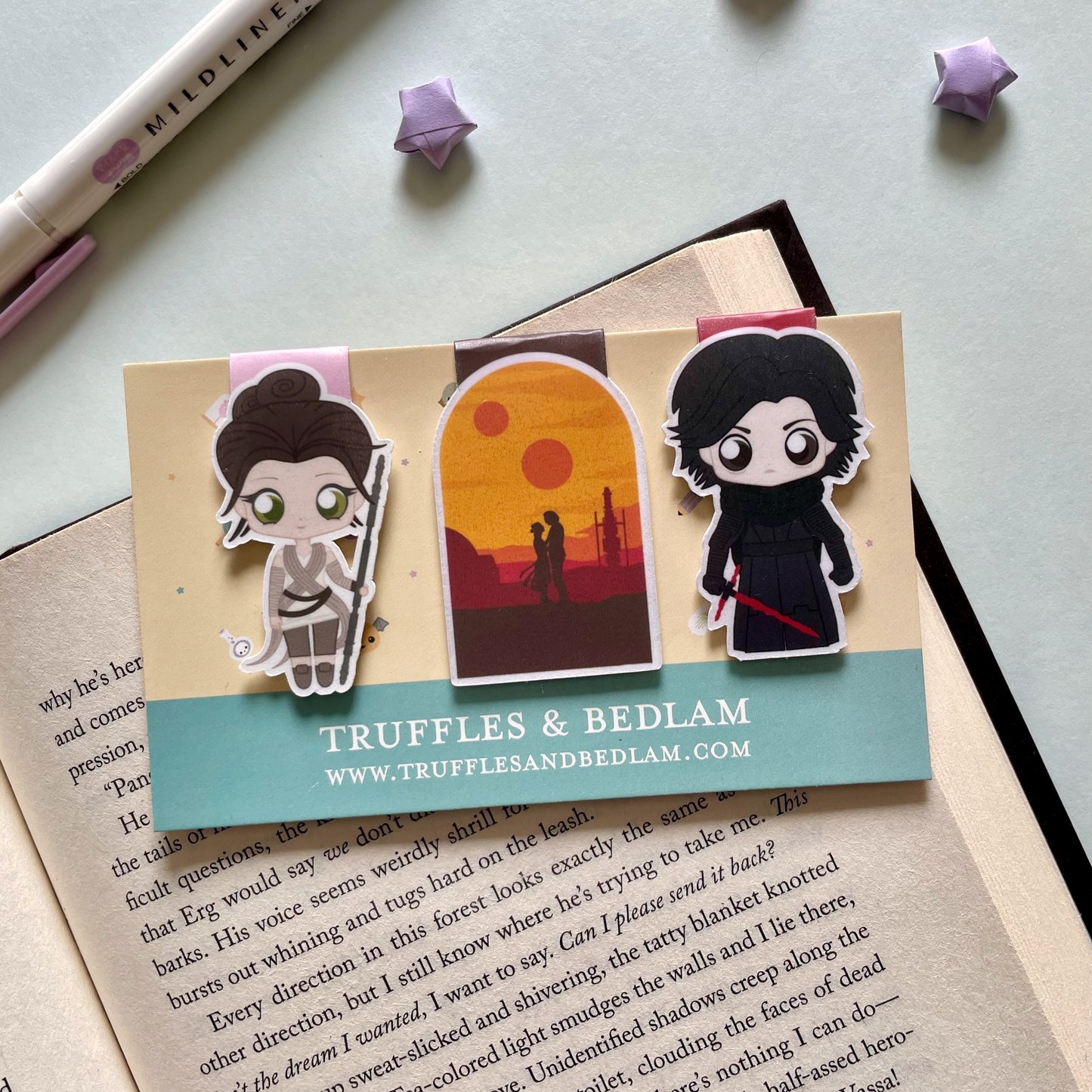 REYLO Bookmark Trio - Rey & Kylo Ren