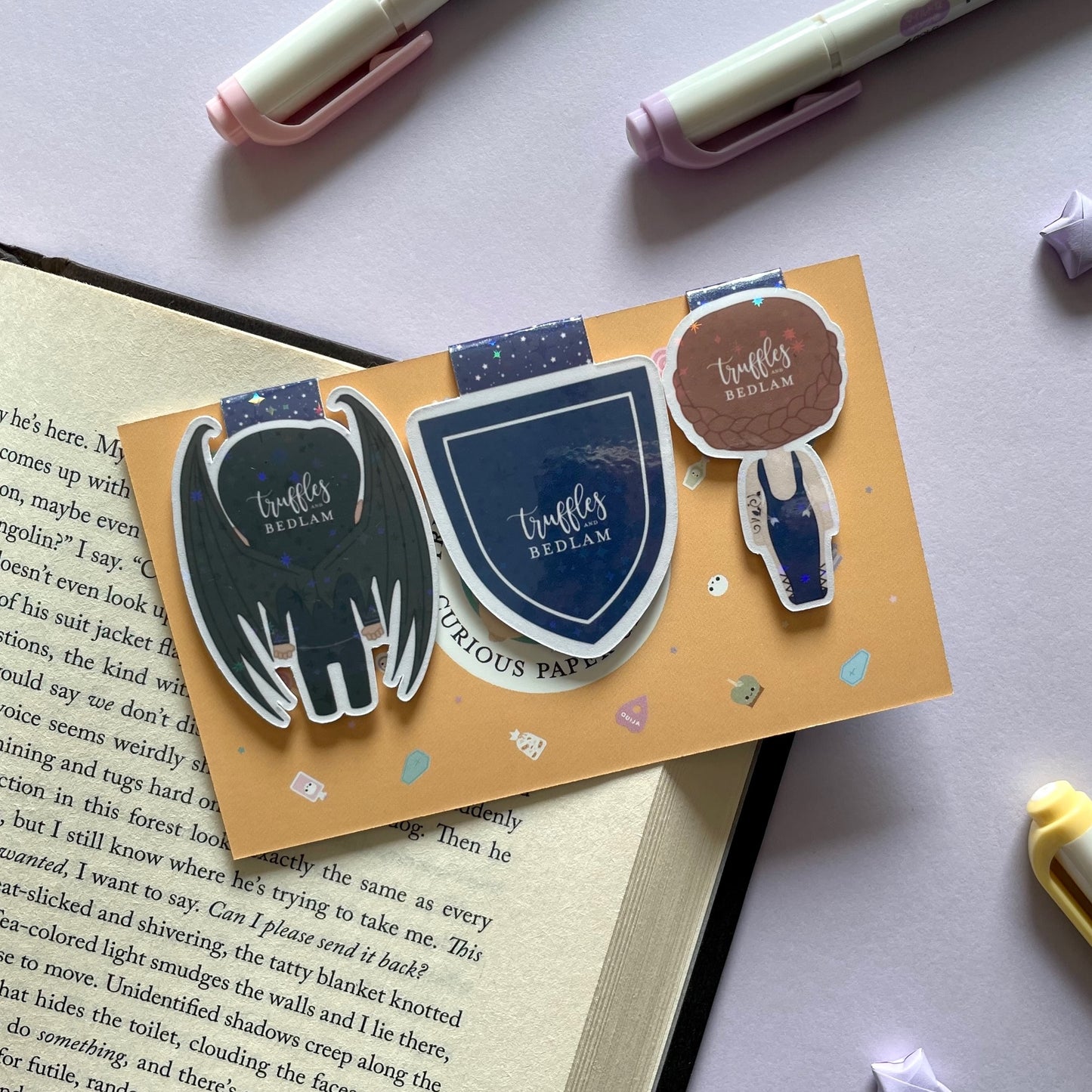 ACOTAR Bookmark Trio - Lord & Lady of the Night Court