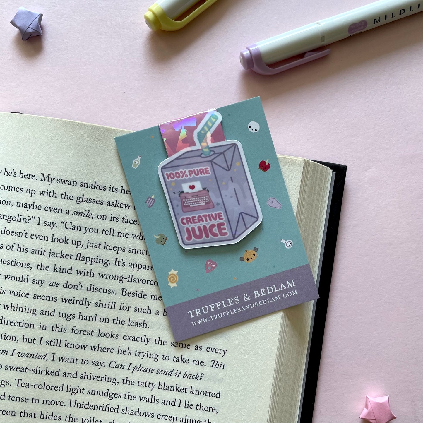 Pure Creative Juice: Writer's Edition Magnetic Bookmark