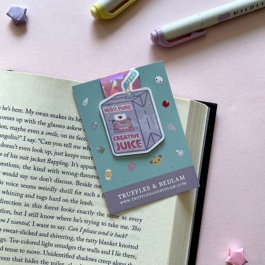 Pure Creative Juice: Writer's Edition Magnetic Bookmark