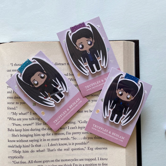 Bat Boys Magnetic Bookmark Trio: Rhysand, Cassian, and Azriel inspired by ACOTAR (Gloss Finish)