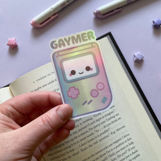 Gaymer - 3" Holographic Vinyl Sticker