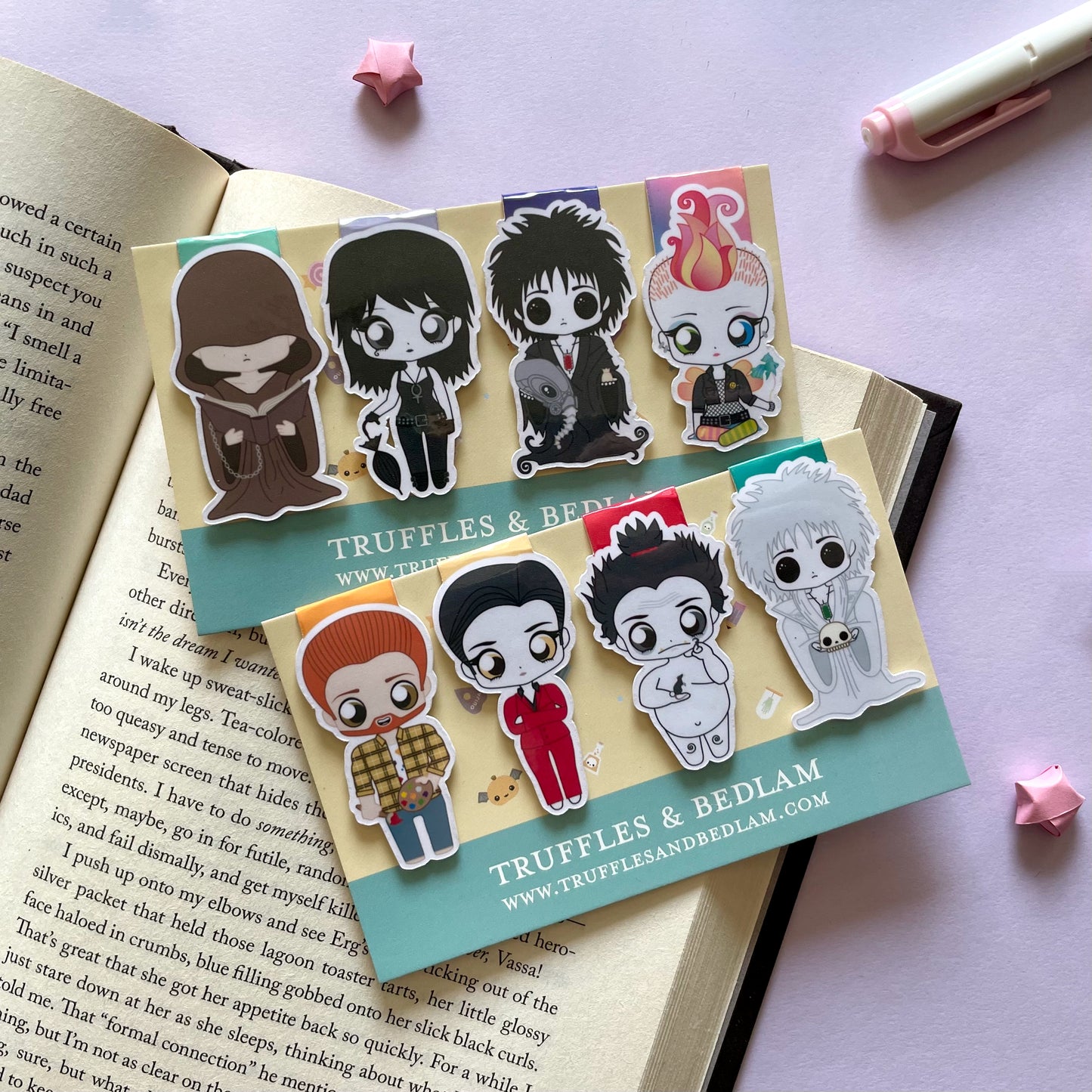 The Sandman "The Endless" Epic Collection Magnetic Bookmark Set - Comic Con Exclusive