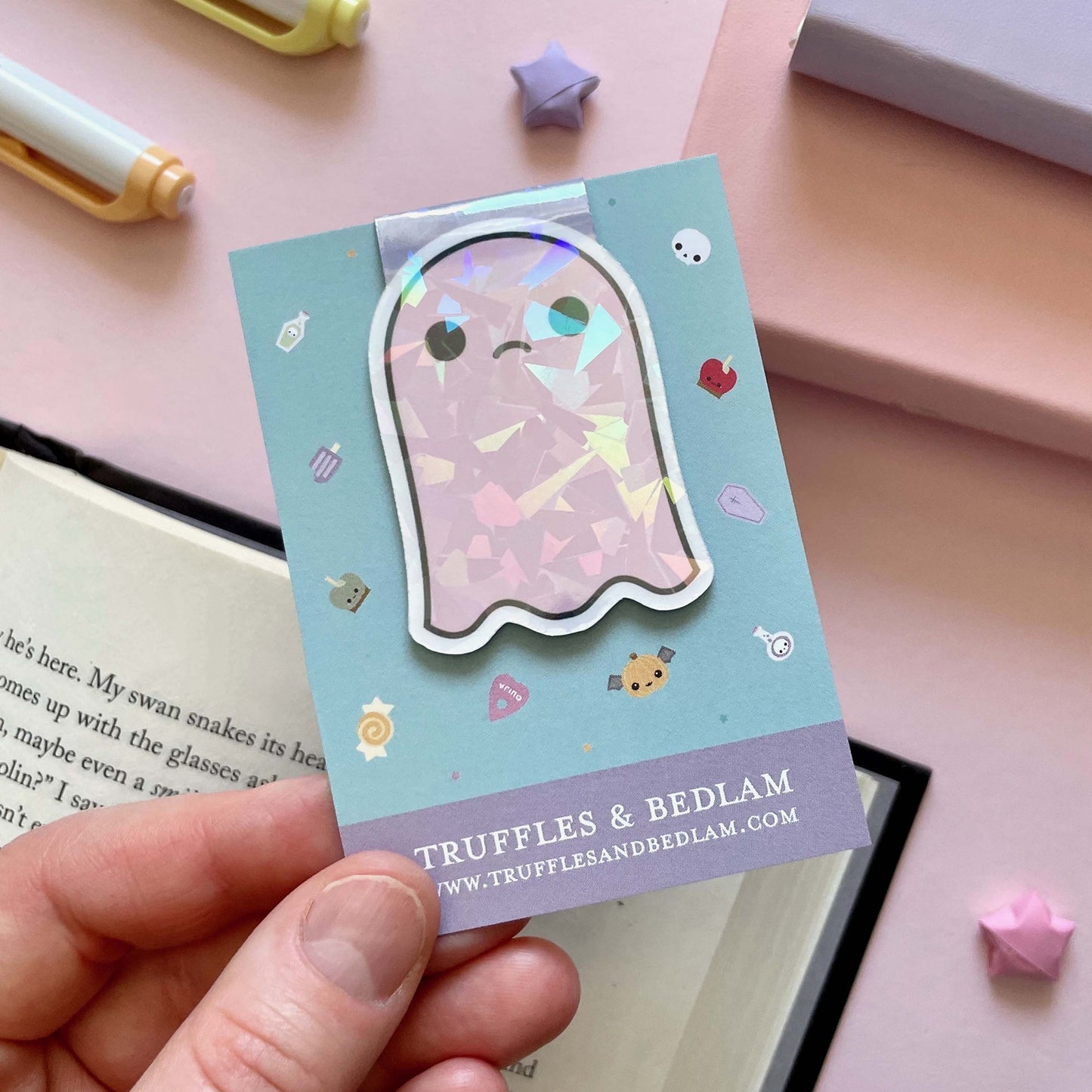 Little Ghosts "The Sock" Magnetic Bookmark