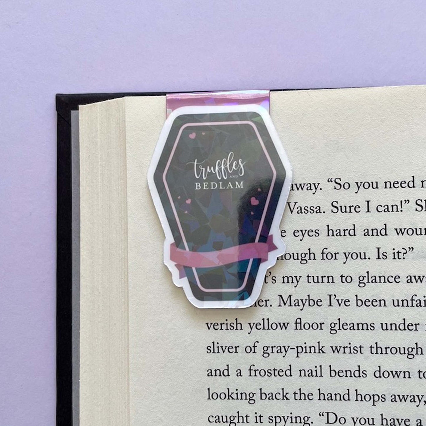Reading Skeleton in a Coffin "Bury me with my TBR" Magnetic Bookmark