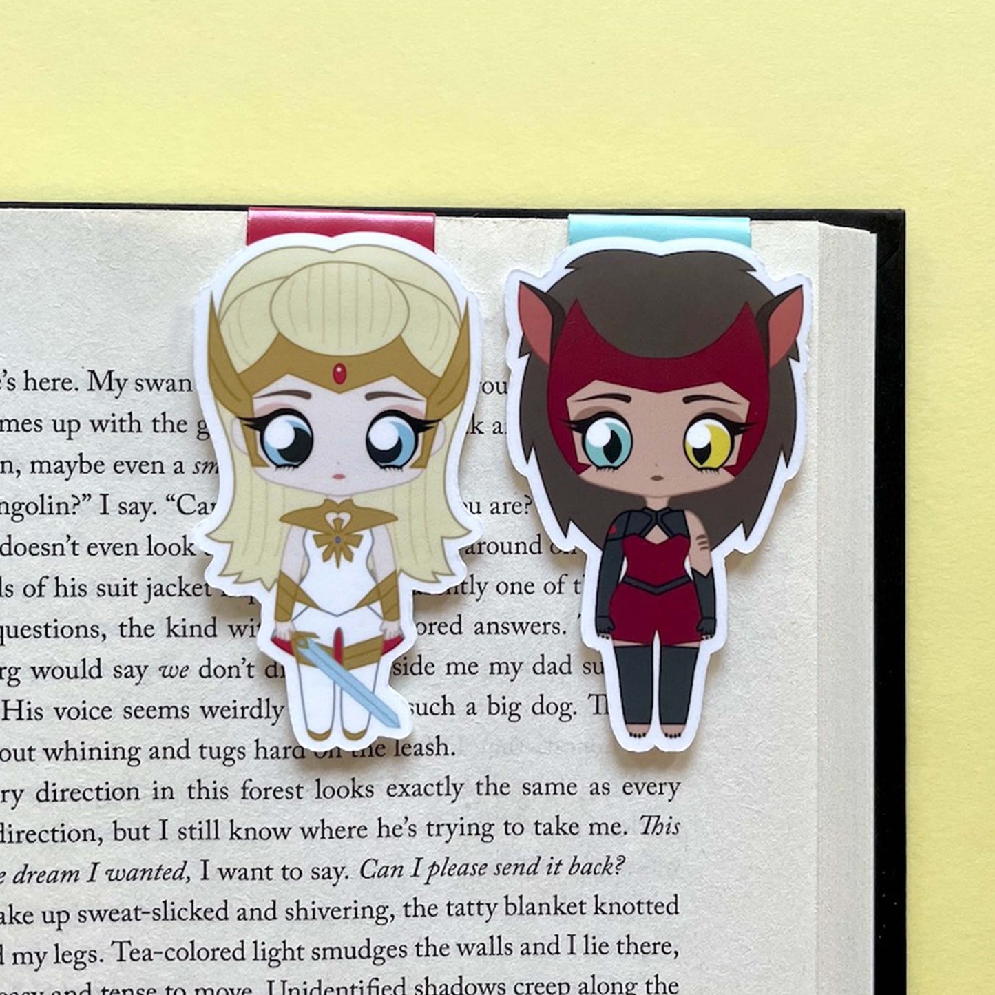 She-Ra and Catra "Catradora" Magnetic Bookmarks