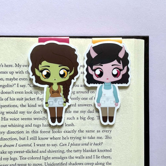 Viv and Tandri Magnetic Bookmark Set inspired by Legends & Lattes