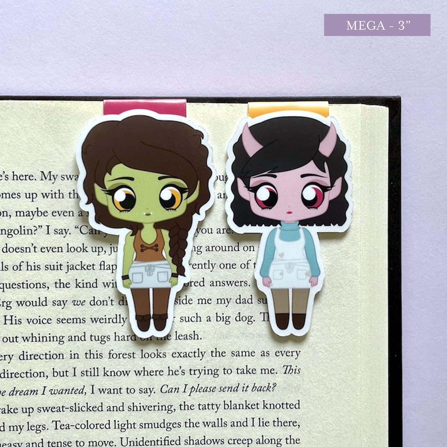 Viv and Tandri Magnetic Bookmark Set inspired by Legends & Lattes