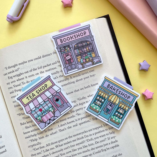 Little Shops Vol. I Magnetic Bookmark Set - Three Bookmarks