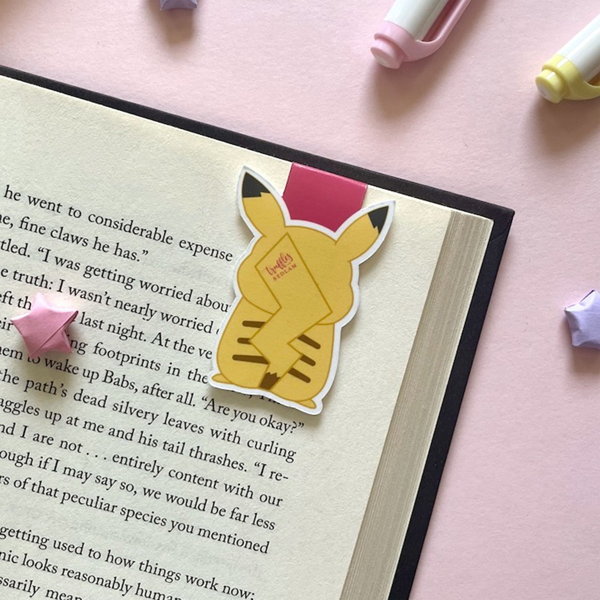 pokemon card bookmark Pikachu Magnetic Bookmark – Truffles & Bedlam