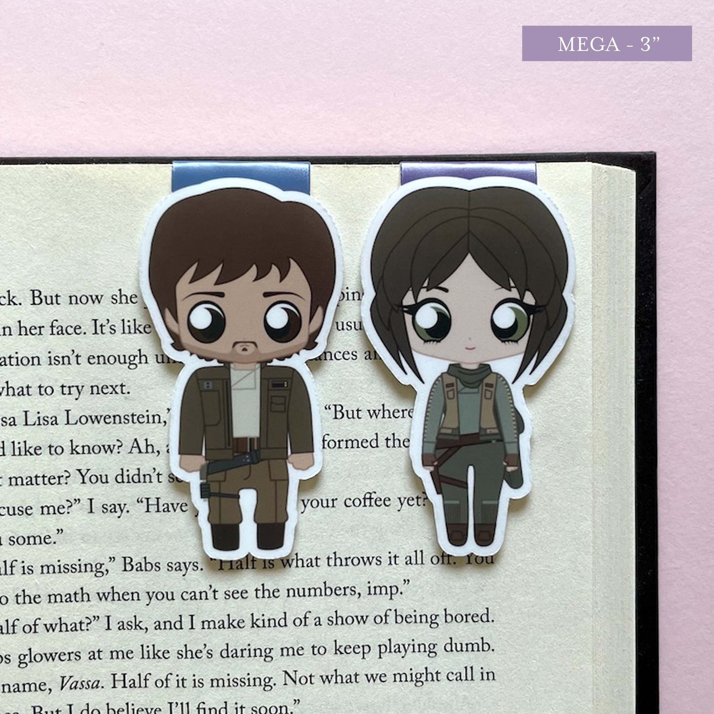 Jyn Erso & Cassian Andor "Rebelcaptain" Magnetic Bookmark Set