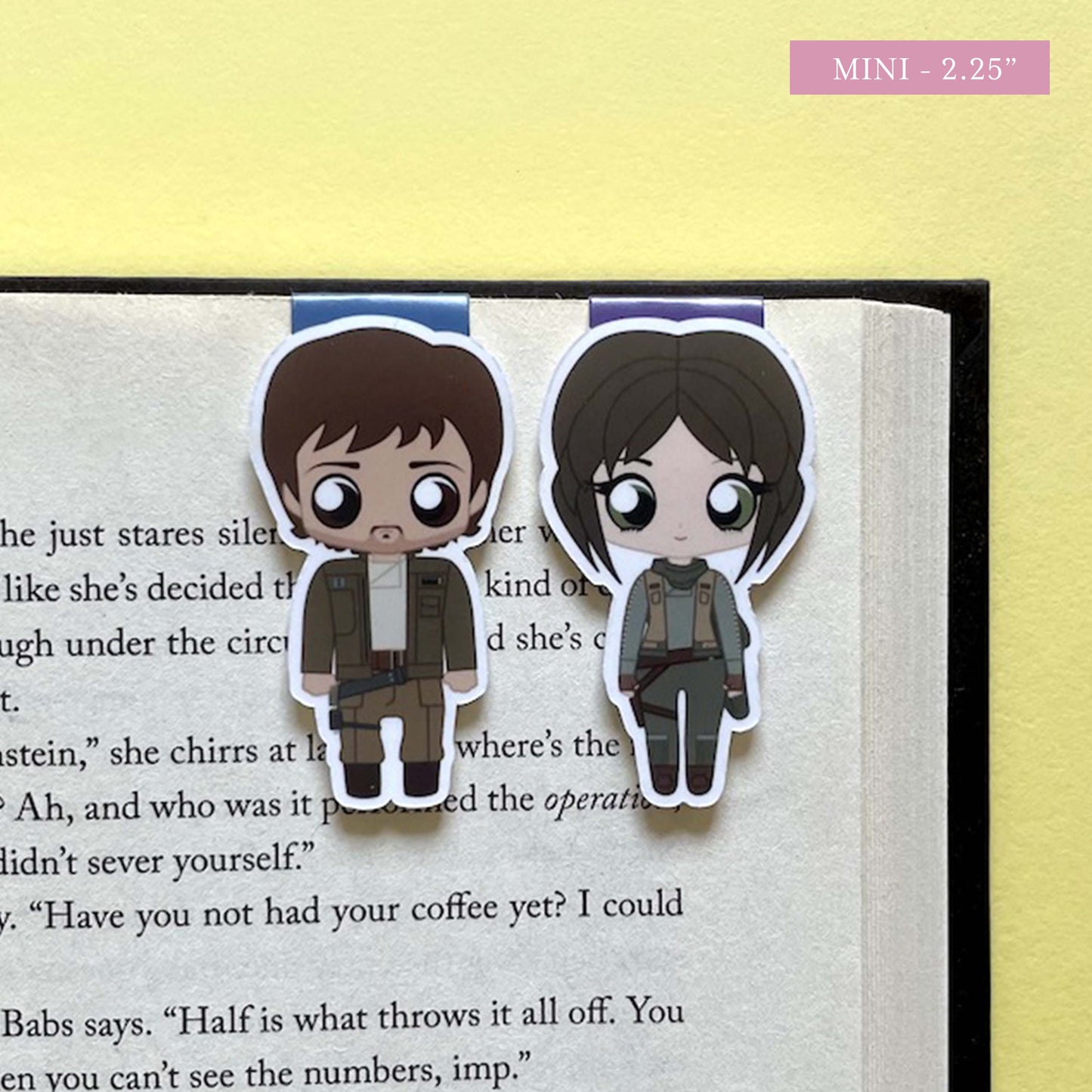 Jyn Erso & Cassian Andor "Rebelcaptain" Magnetic Bookmark Set