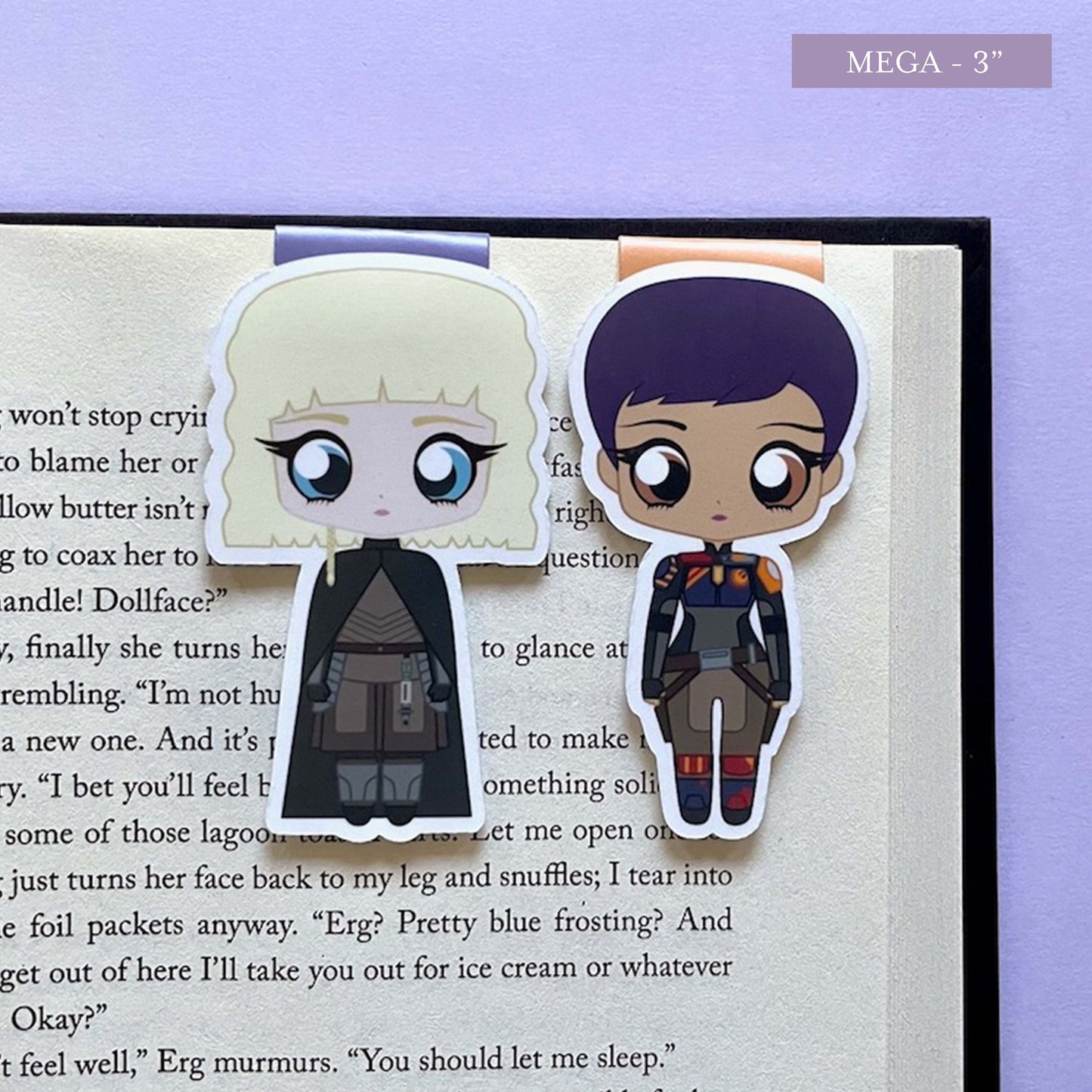 Shin Hati and Sabine Wren "Wolfren" Magnetic Bookmark Set