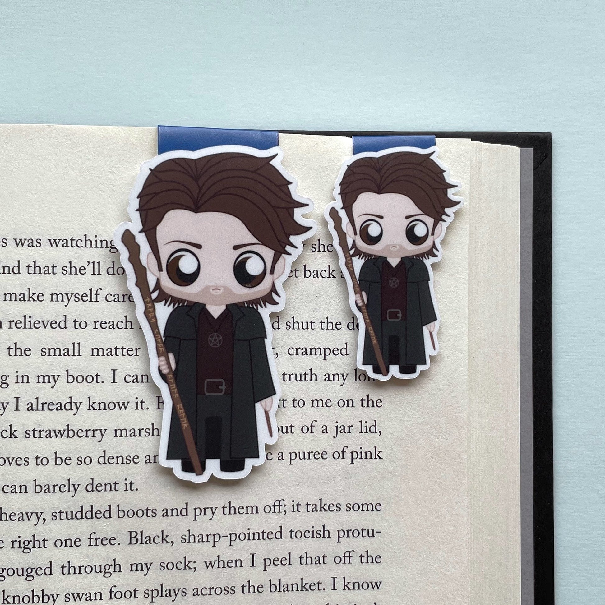 Harry Dresden and Bob the Soul Magnetic Bookmarks