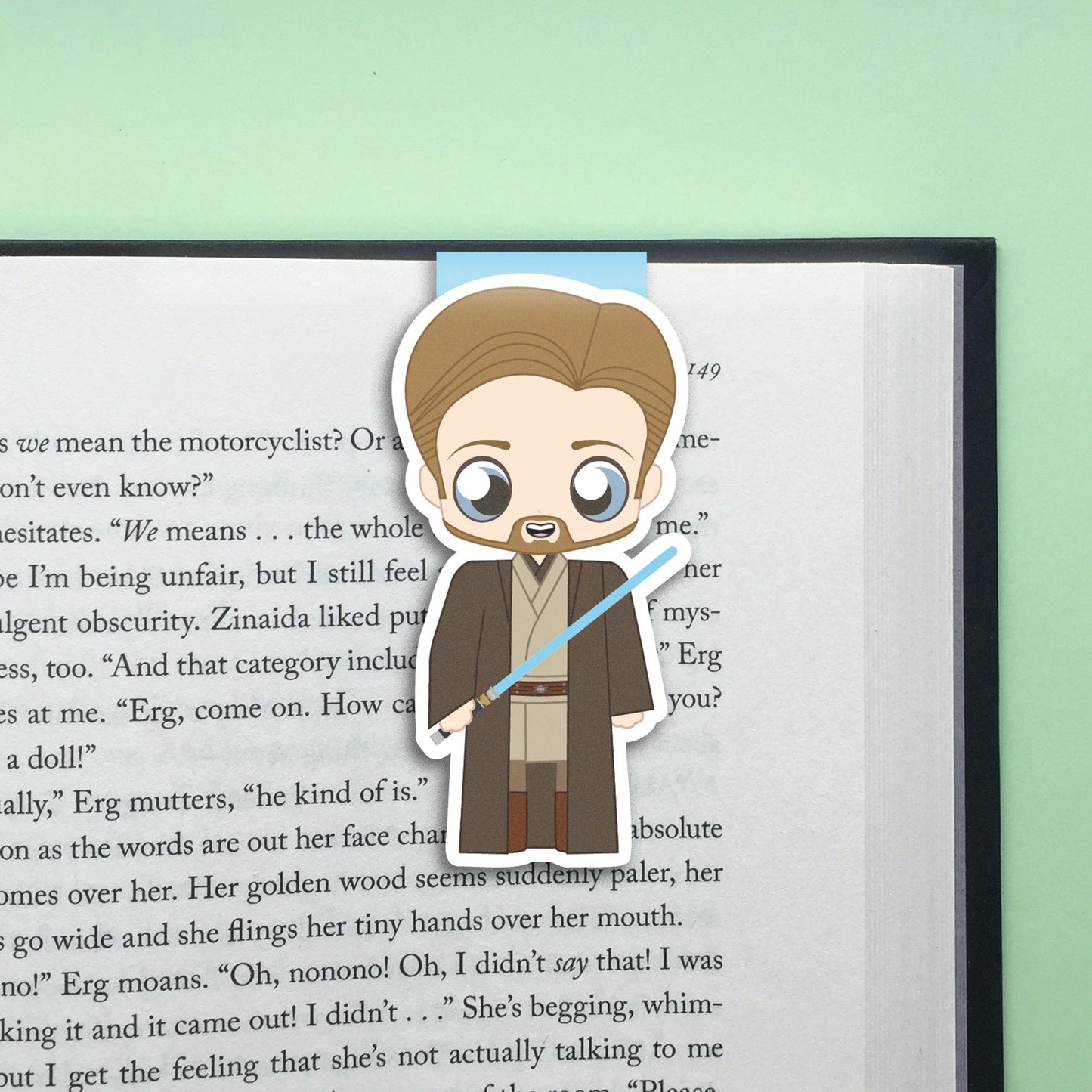 Space Wizards "Obi-Wan Kenobi" in Jedi-Roben Magnetisches Lesezeichen