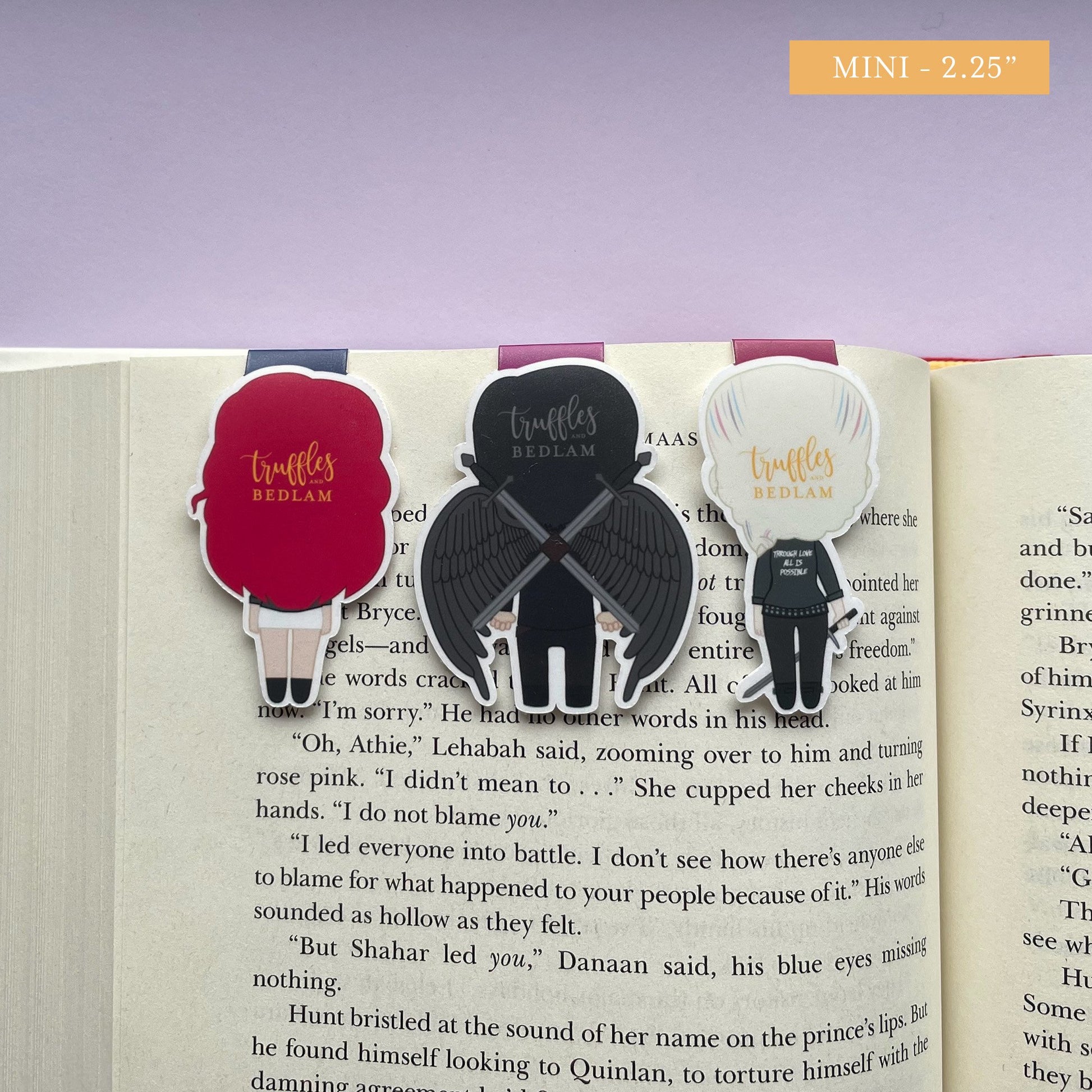 Crescent City "Danika, Hunt, and Brice" Magnetic Bookmark Trio