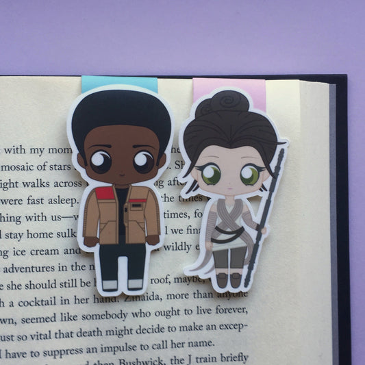 Star Wars "Finn & Rey" Magnetic Bookmarks