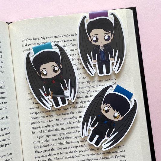 Bat Boys Magnetic Bookmark Trio: Rhysand, Cassian und Azriel, inspiriert von ACOTAR