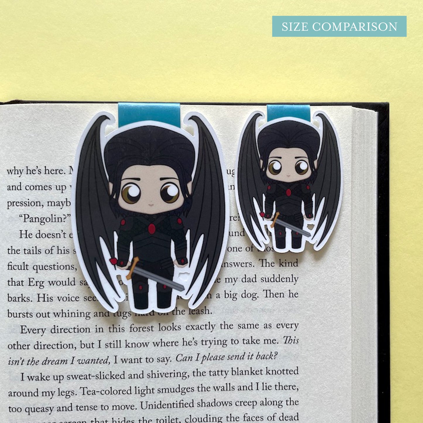 Bat Boys Cassian Magnetic Bookmark, inspired by ACOTAR