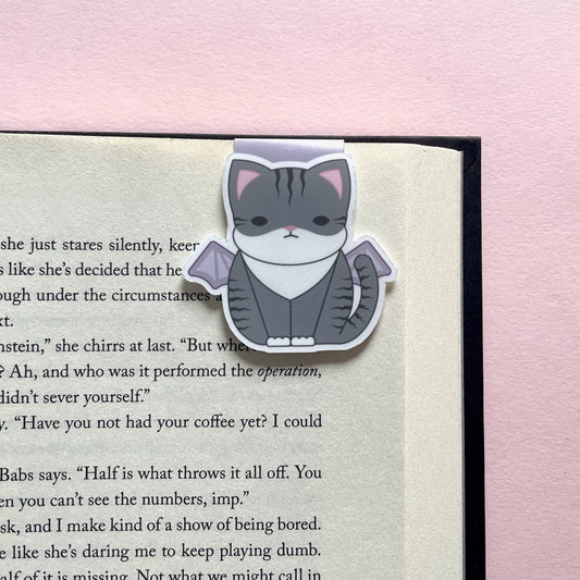 Bat Cat Magnetic Bookmark
