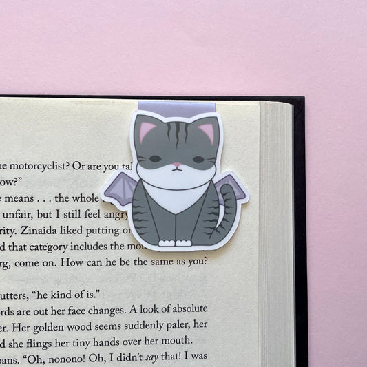 Bat Cat Chonky Series Magnetic Bookmark