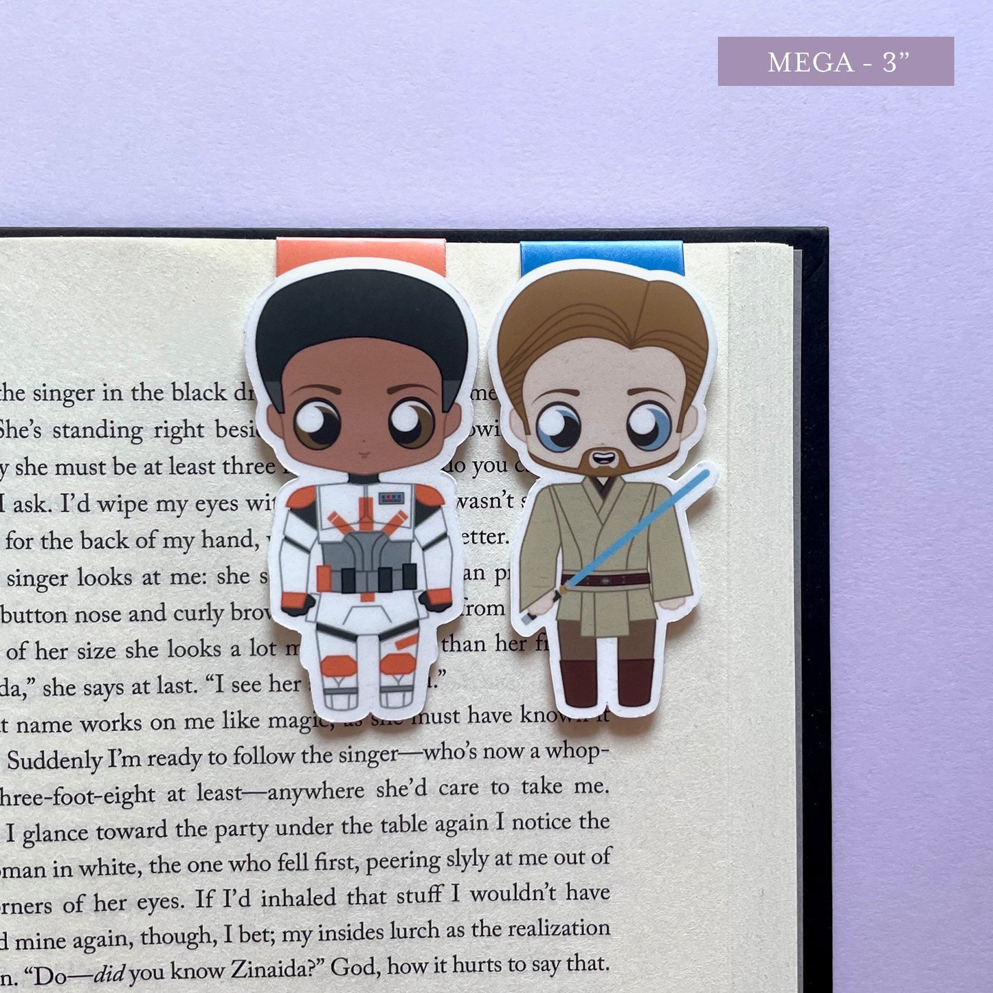 Space Wizards "Cody & Obi-Wan" Magnetic Bookmark Set