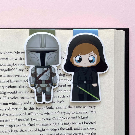 Din Djarin & Luke Skywalker "Dinluke" Magnetic Bookmark Set