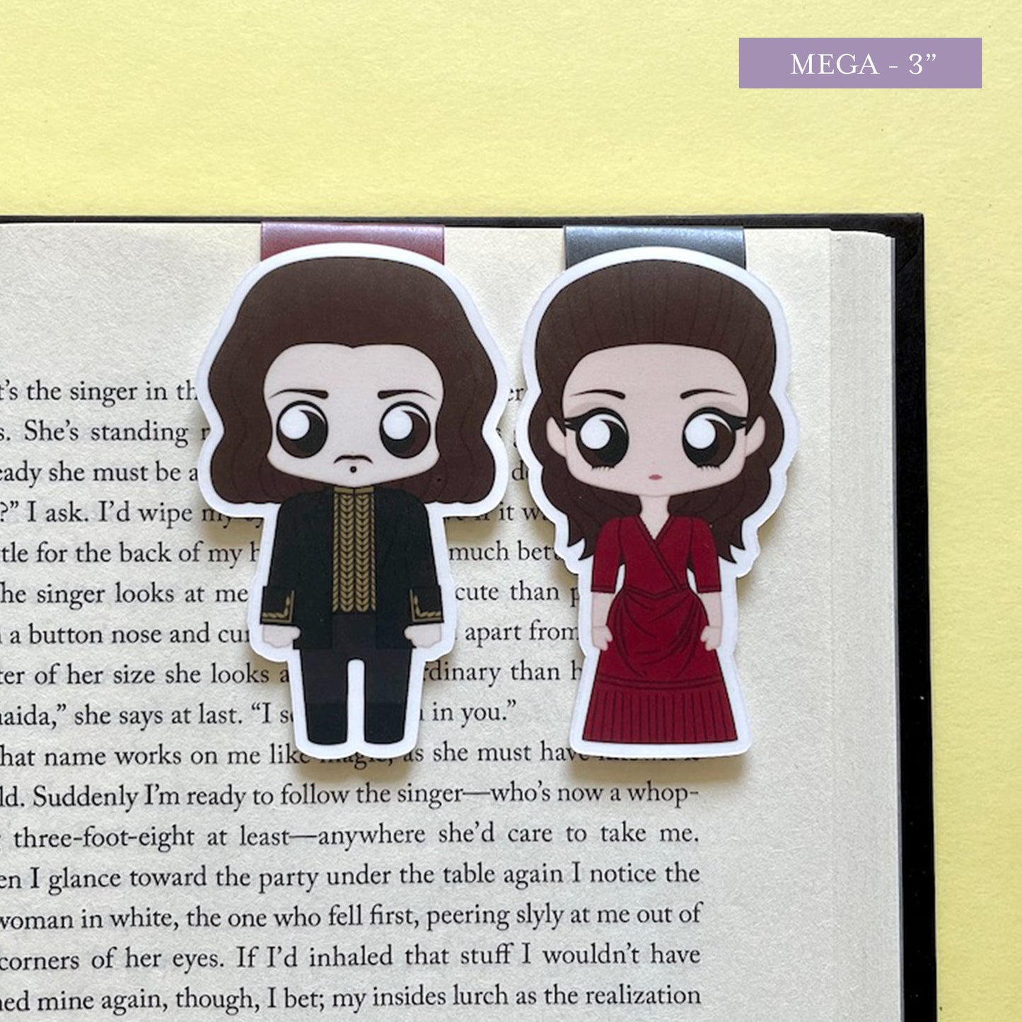 Dracula "Mina Harker & Count Dracula" Red Variant Magnetic Bookmark Set