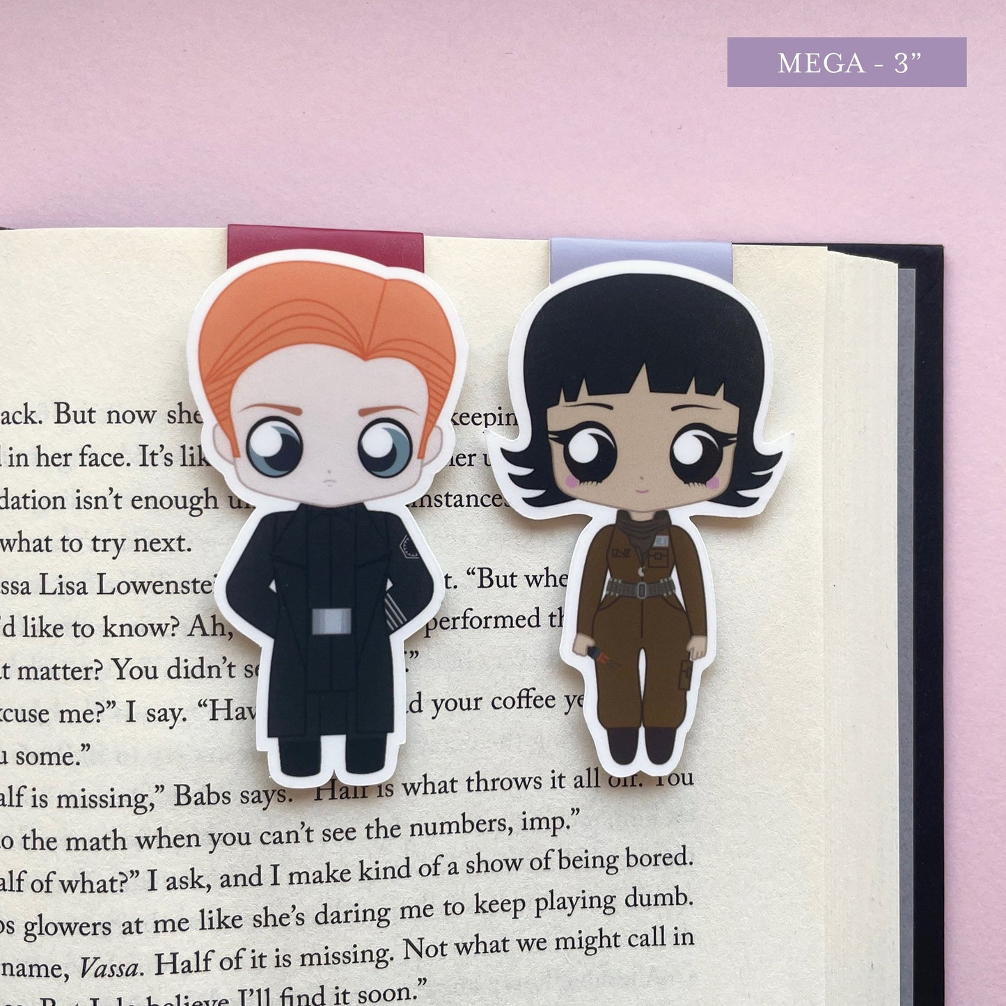 Magnetisches Lesezeichen-Set „Hux &amp; Rose“ von Space Wizards