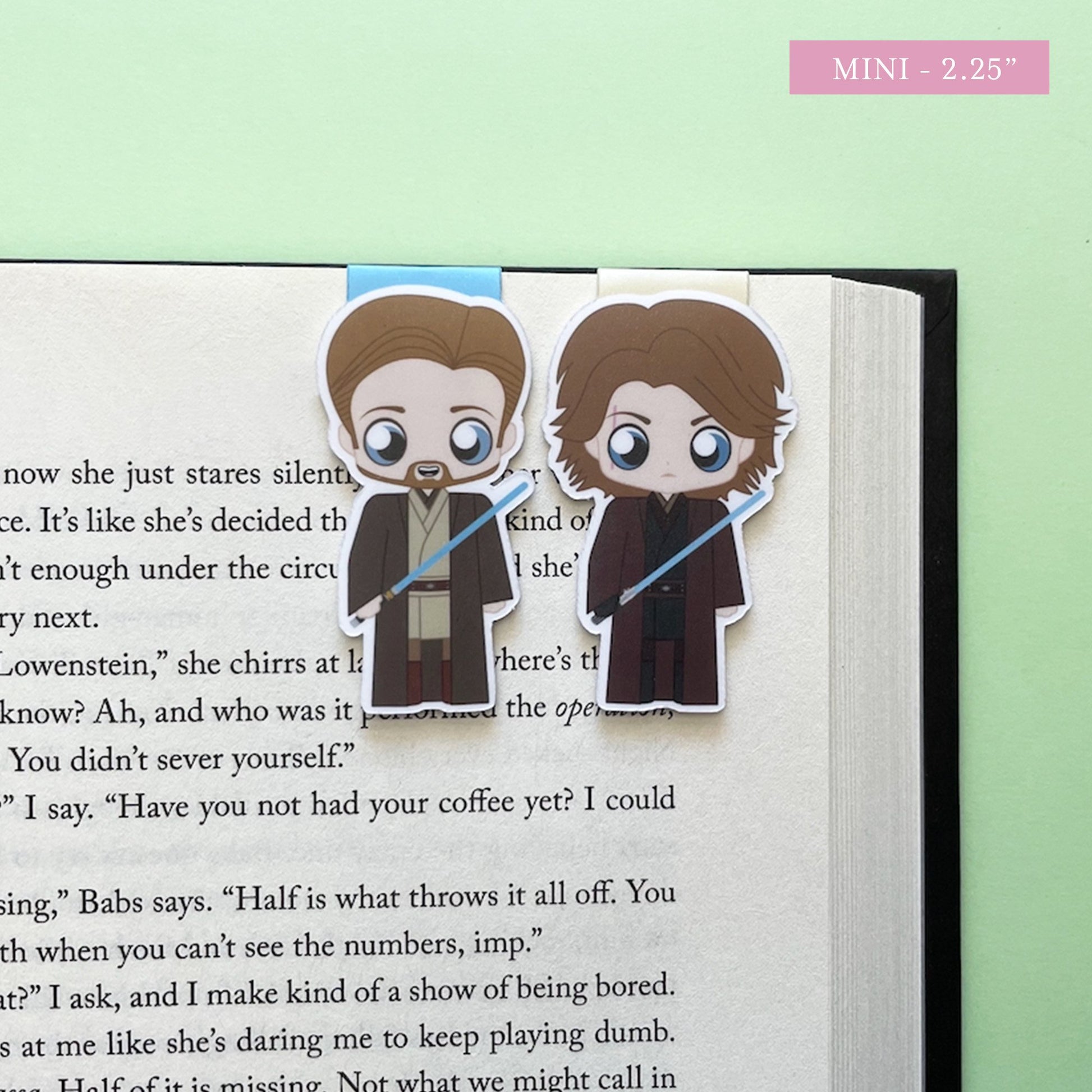Space Wizards "Anakin & Obi-Wan Jedi Robes" Magnetic Bookmark Set