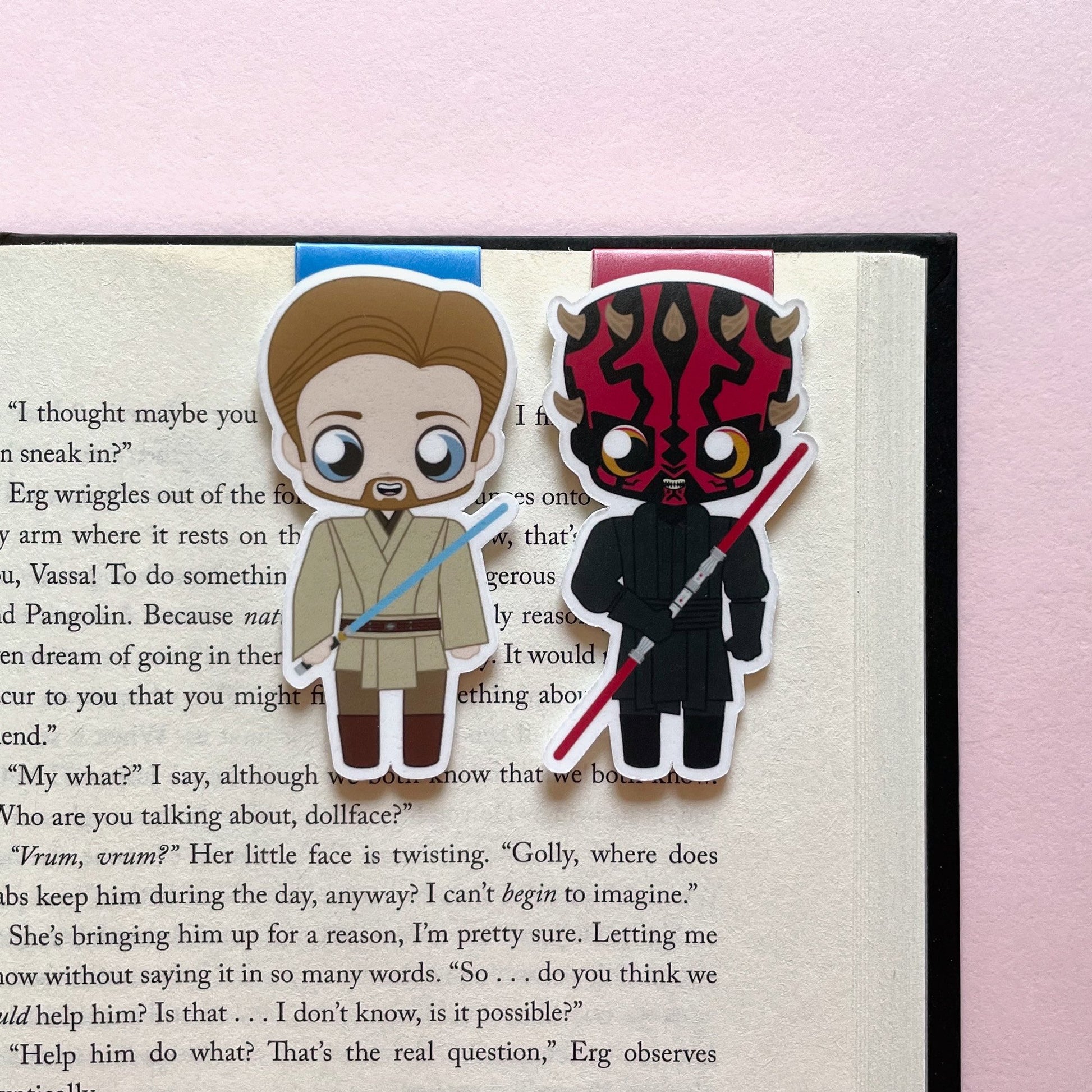 Obi-Wan Kenobi & Darth Maul "ObiMaul" Magnetic Bookmarks