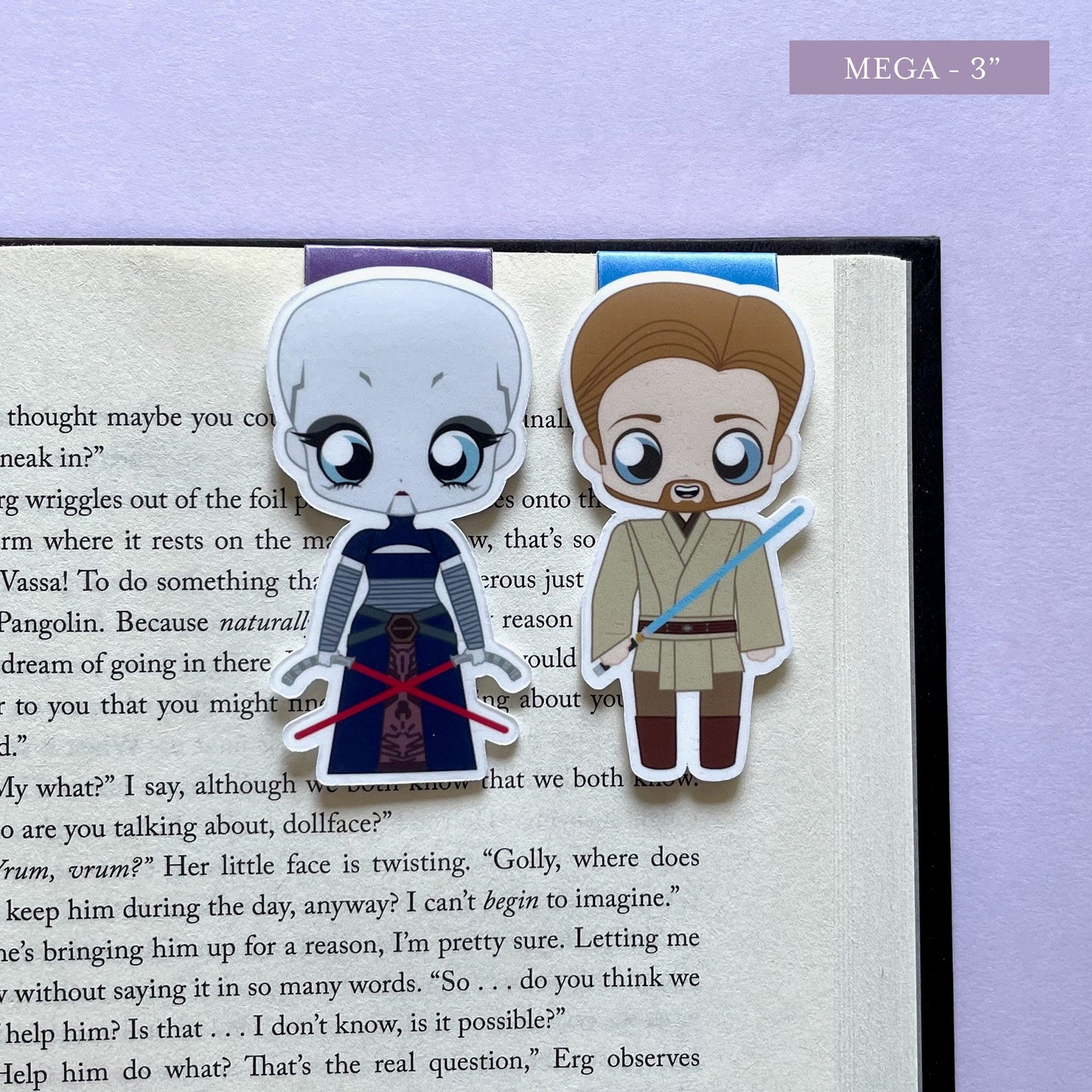 Space Wizards "Obi-Wan & Ventress" Magnetic Bookmark Set